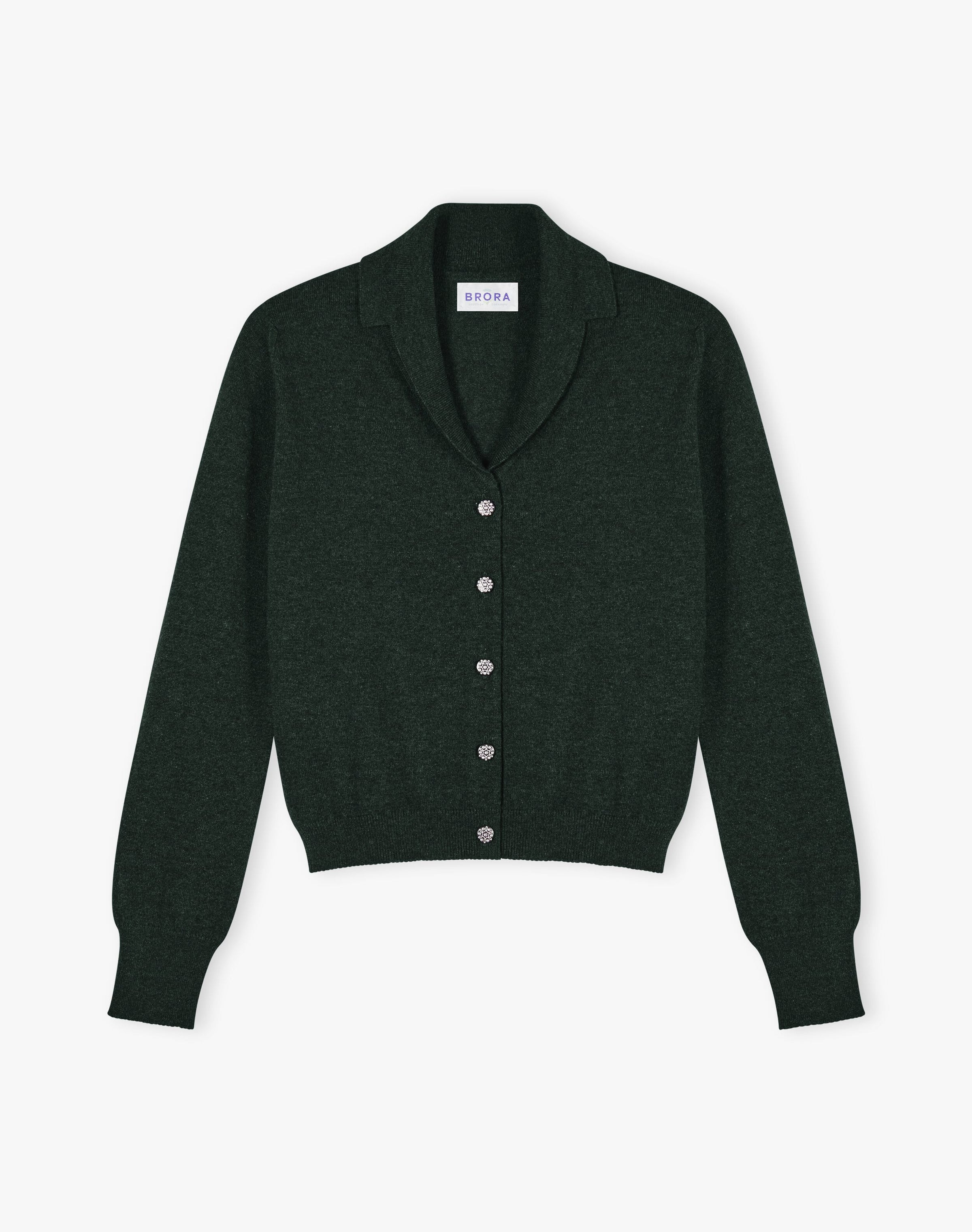 Cashmere Collared Cardigan