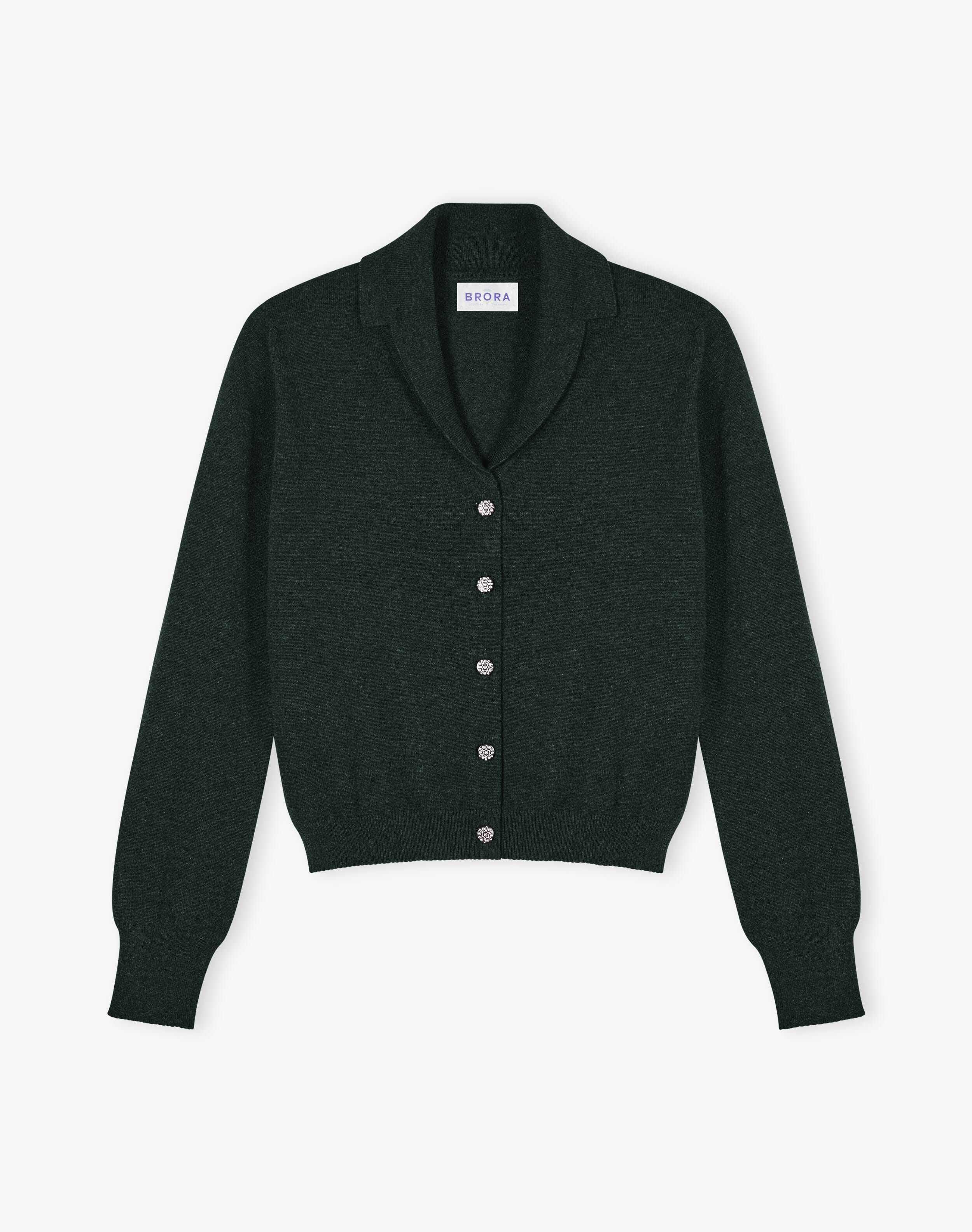 Cashmere Collared Cardigan