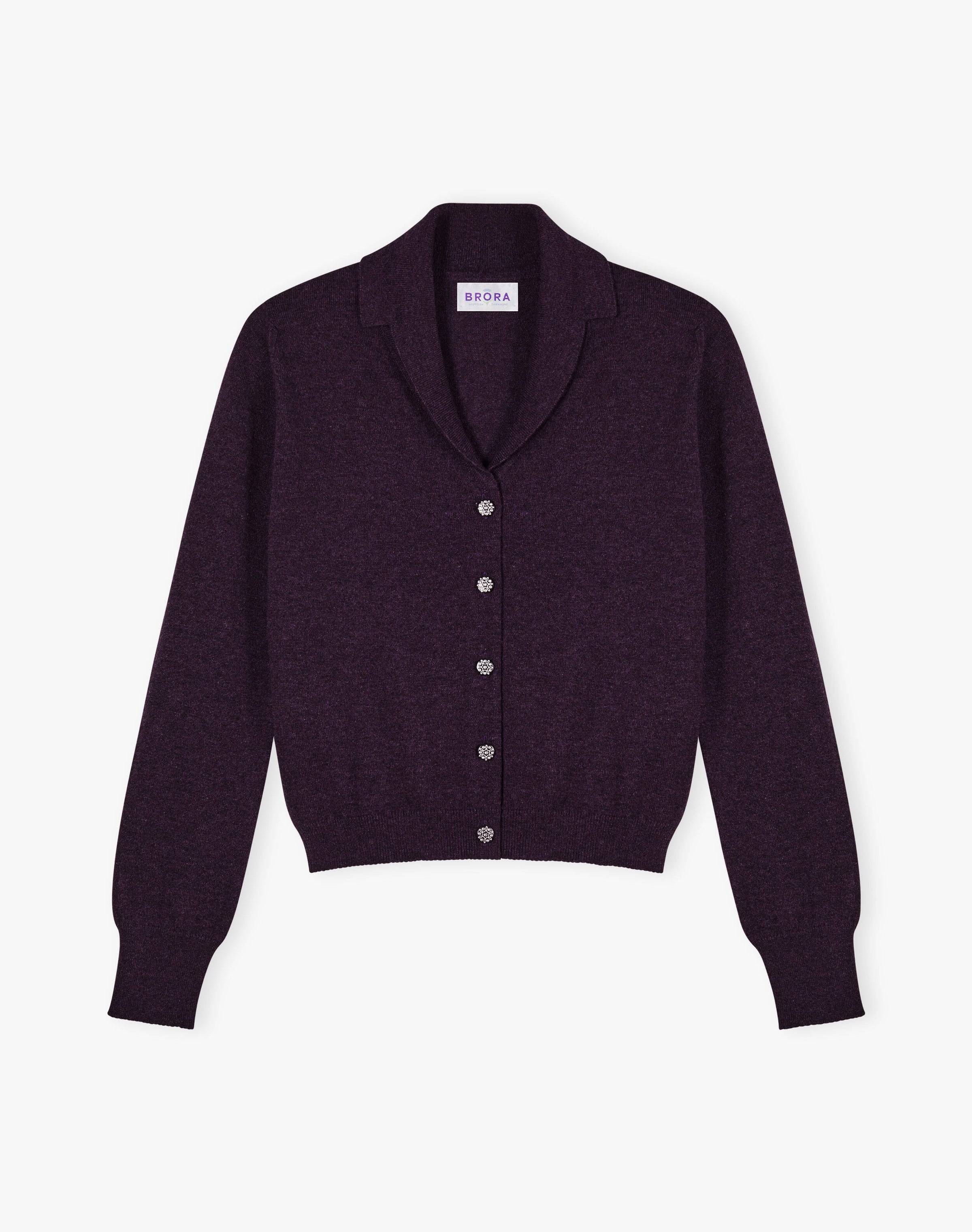 Cashmere Collared Cardigan