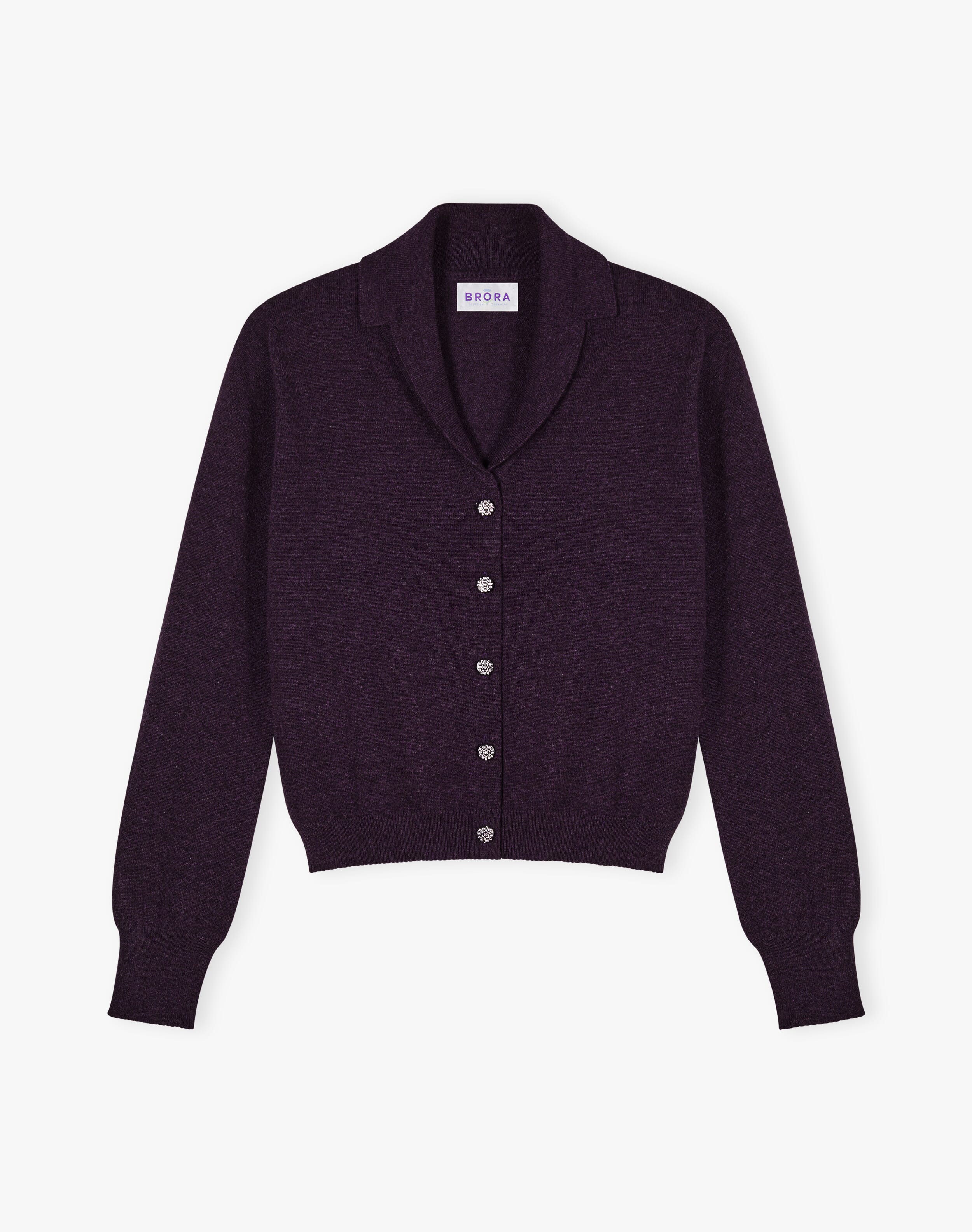 Cashmere Collared Cardigan