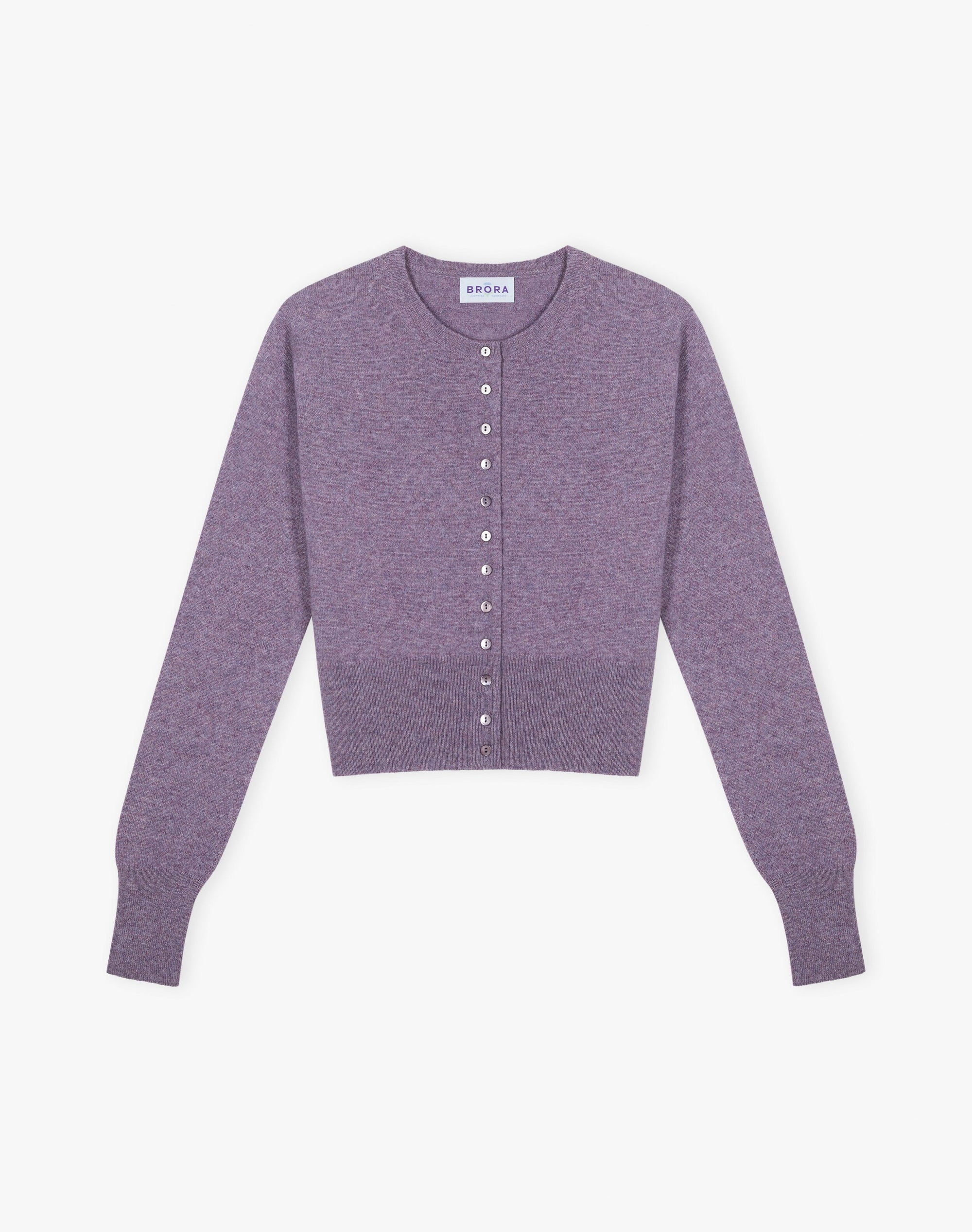 Cashmere Long Sleeve Cropped Cardigan