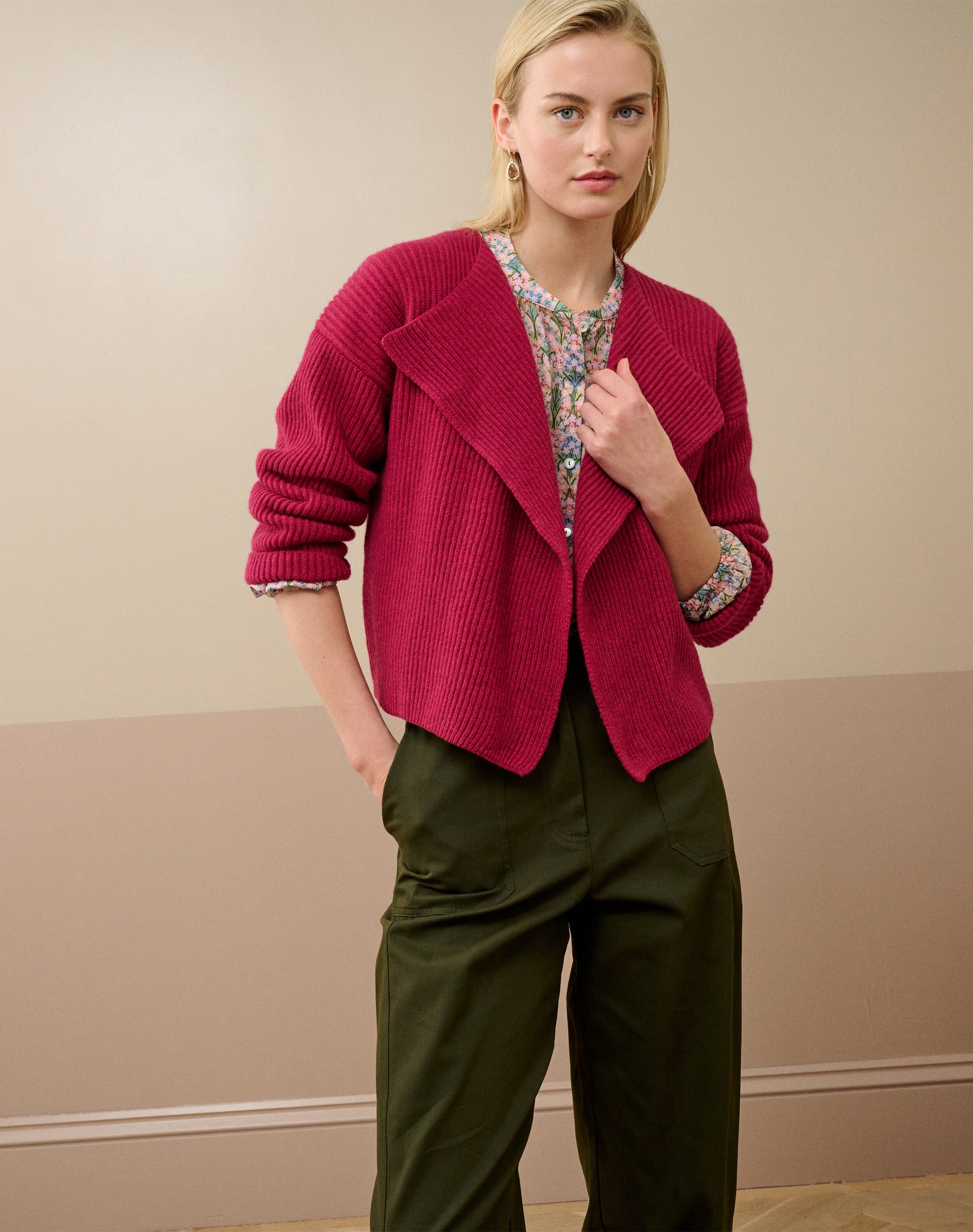 Cashmere Ribbed Jacket