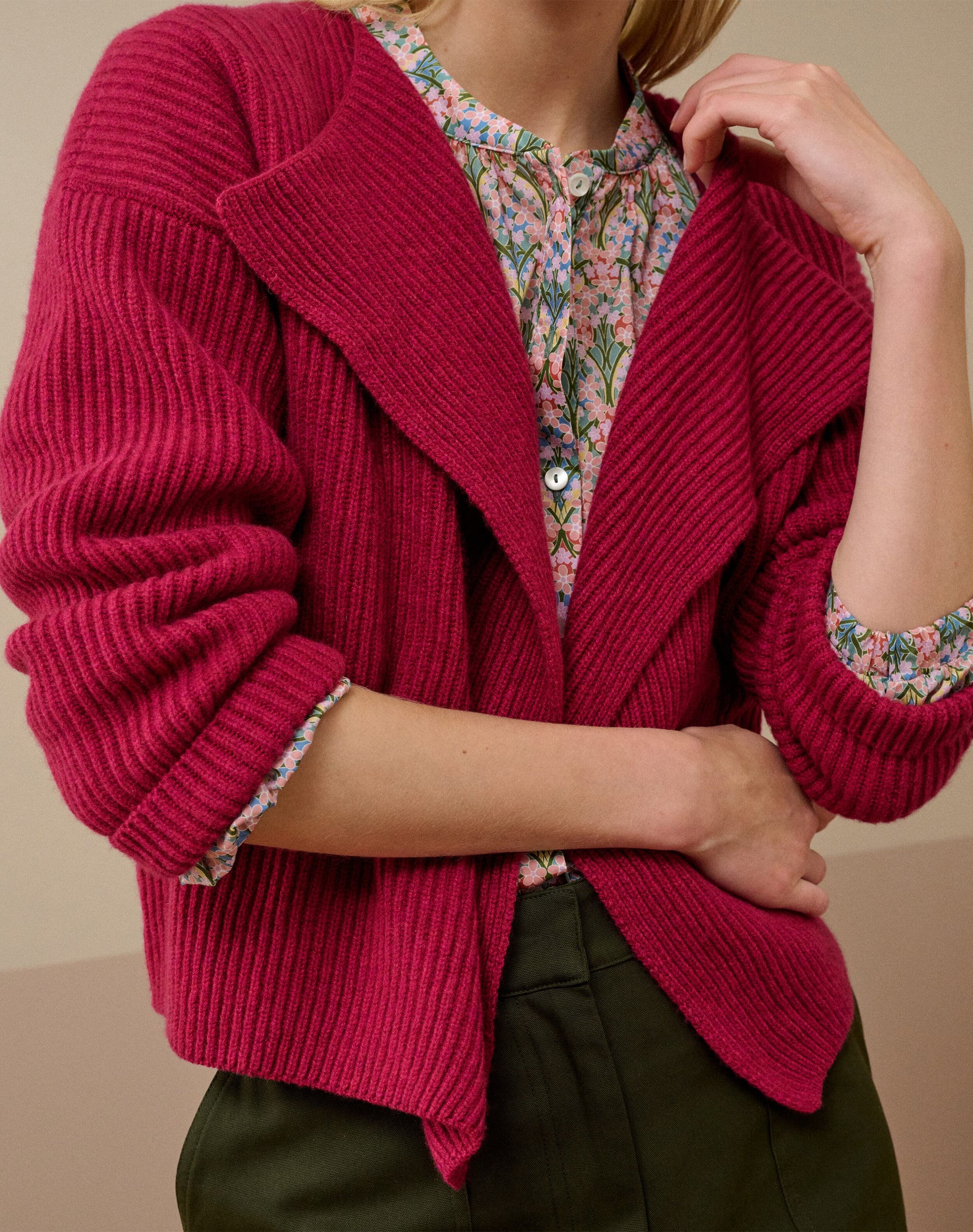 Cashmere Ribbed Jacket