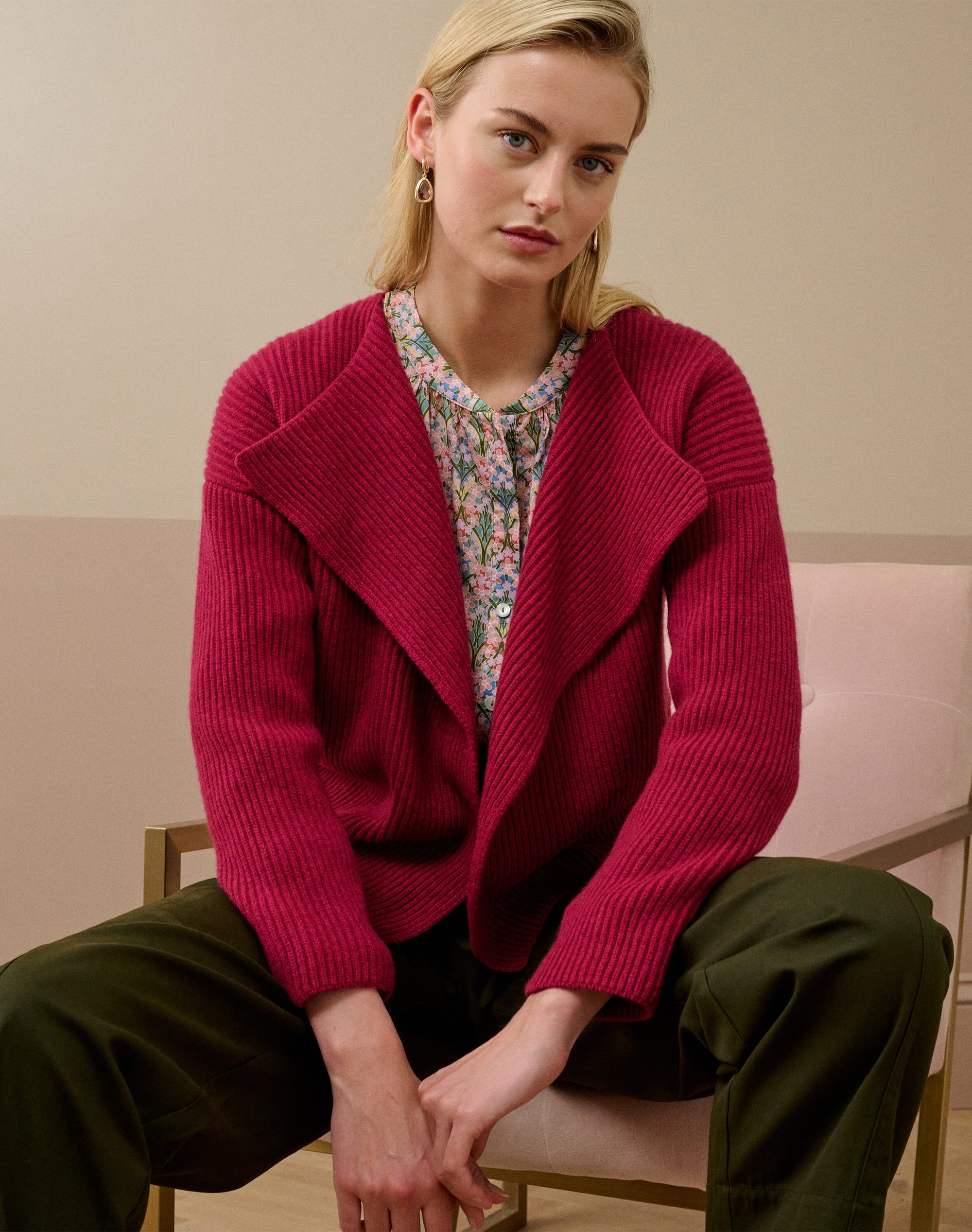 Cashmere Ribbed Jacket