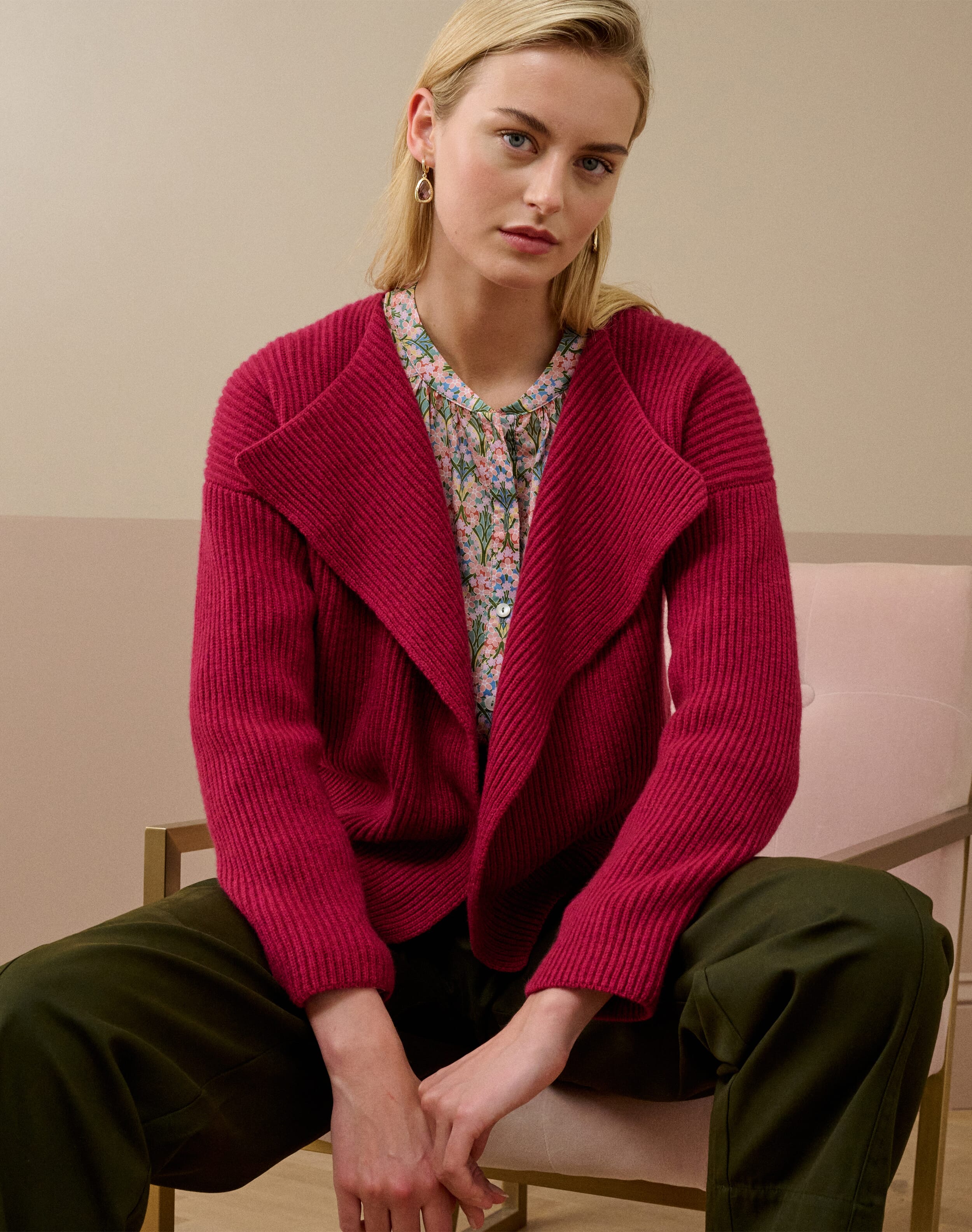 Cashmere Ribbed Jacket