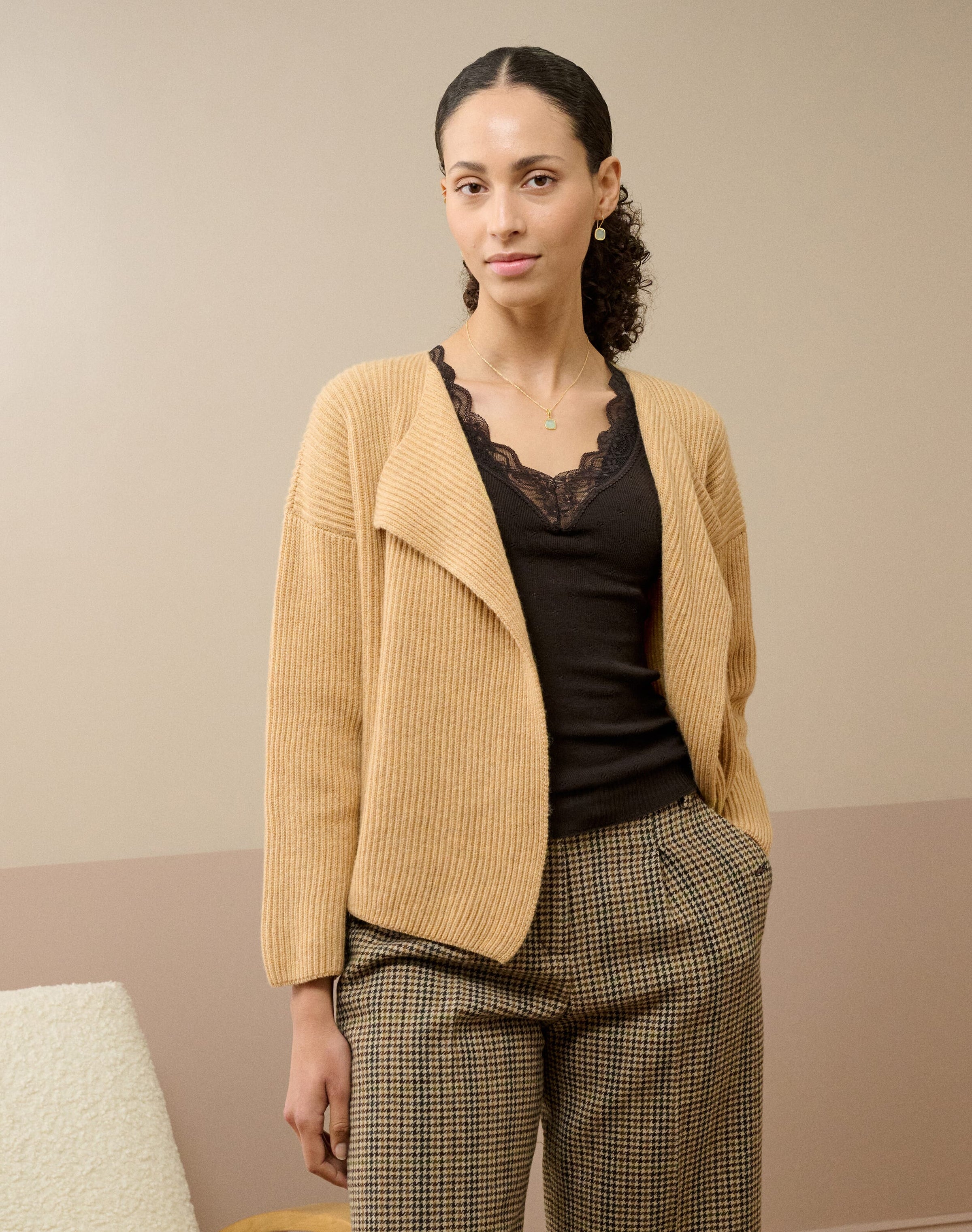 Cashmere Ribbed Jacket