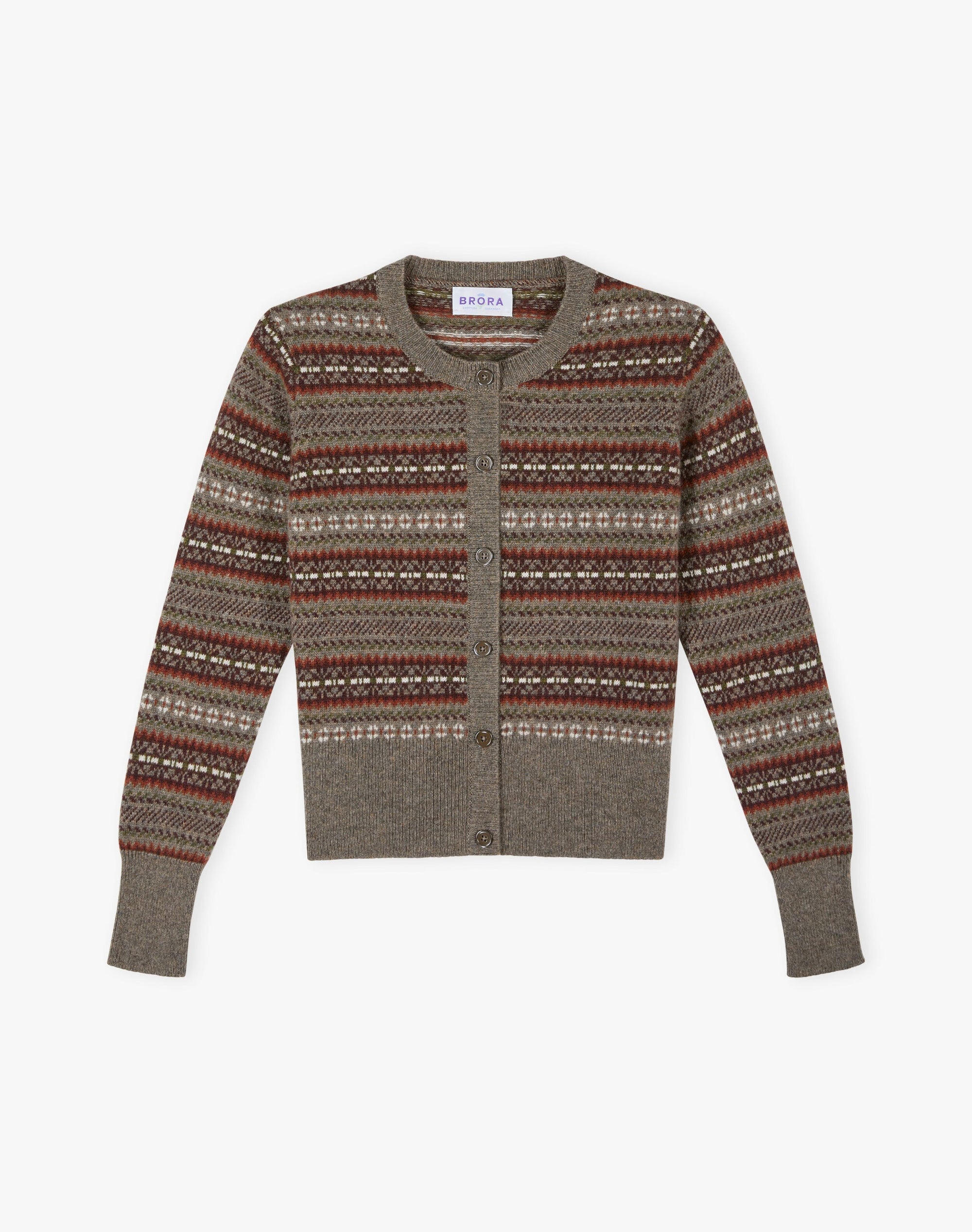 Cashmere Folk Fair Isle Cardigan