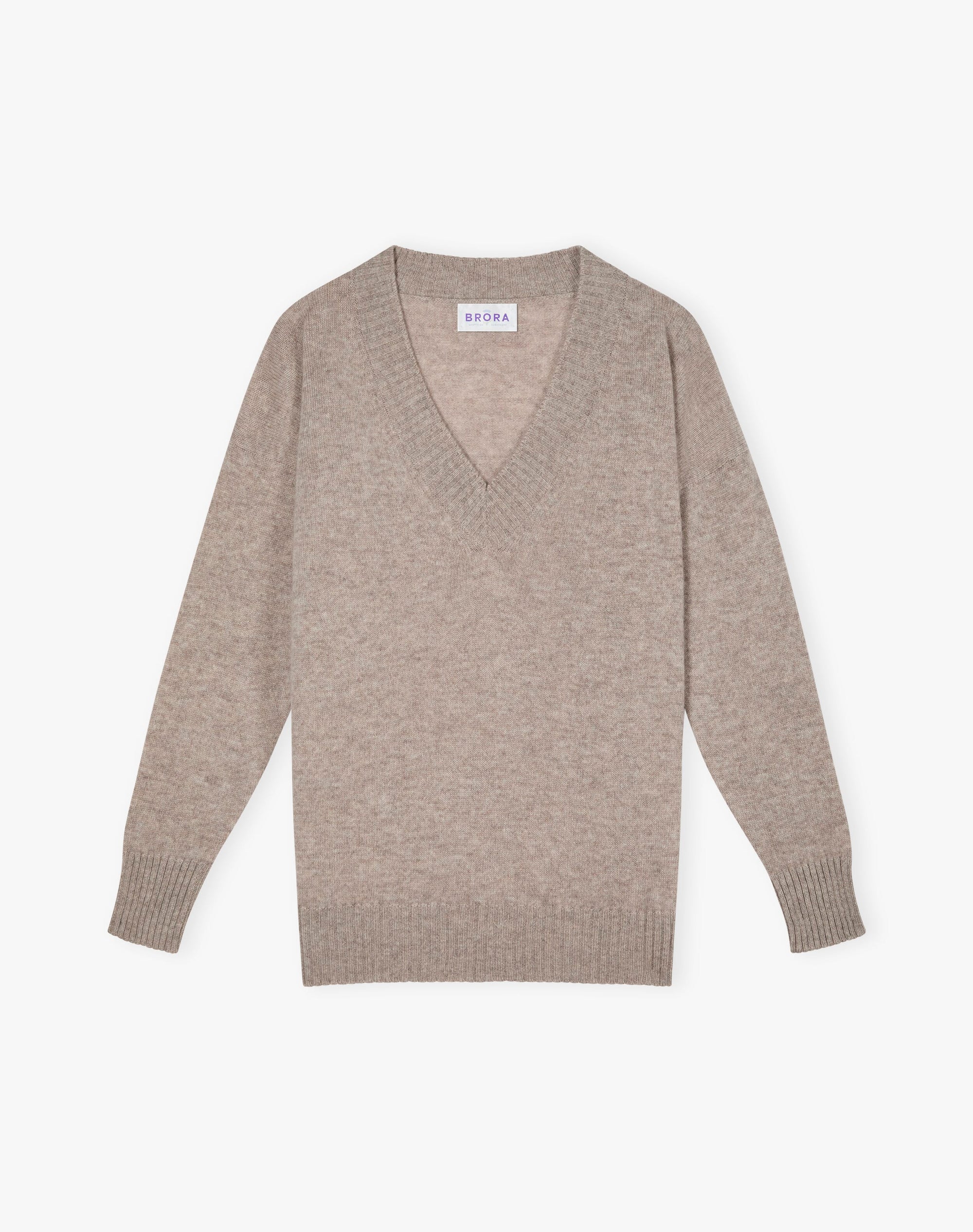 Cashmere Gauzy V Neck Jumper
