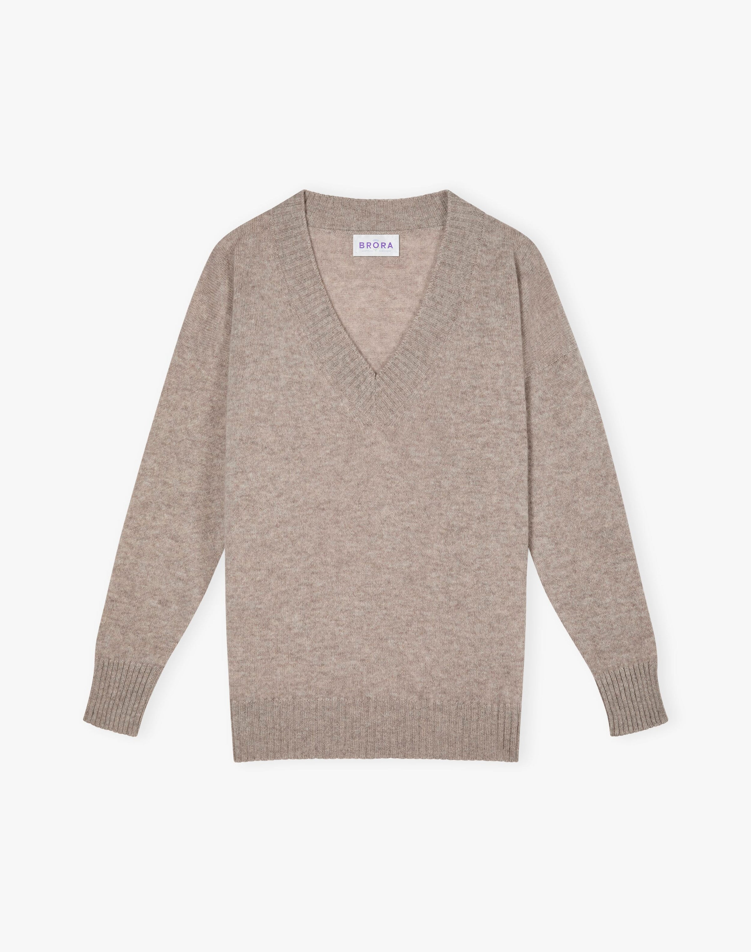 Cashmere Gauzy V Neck Jumper