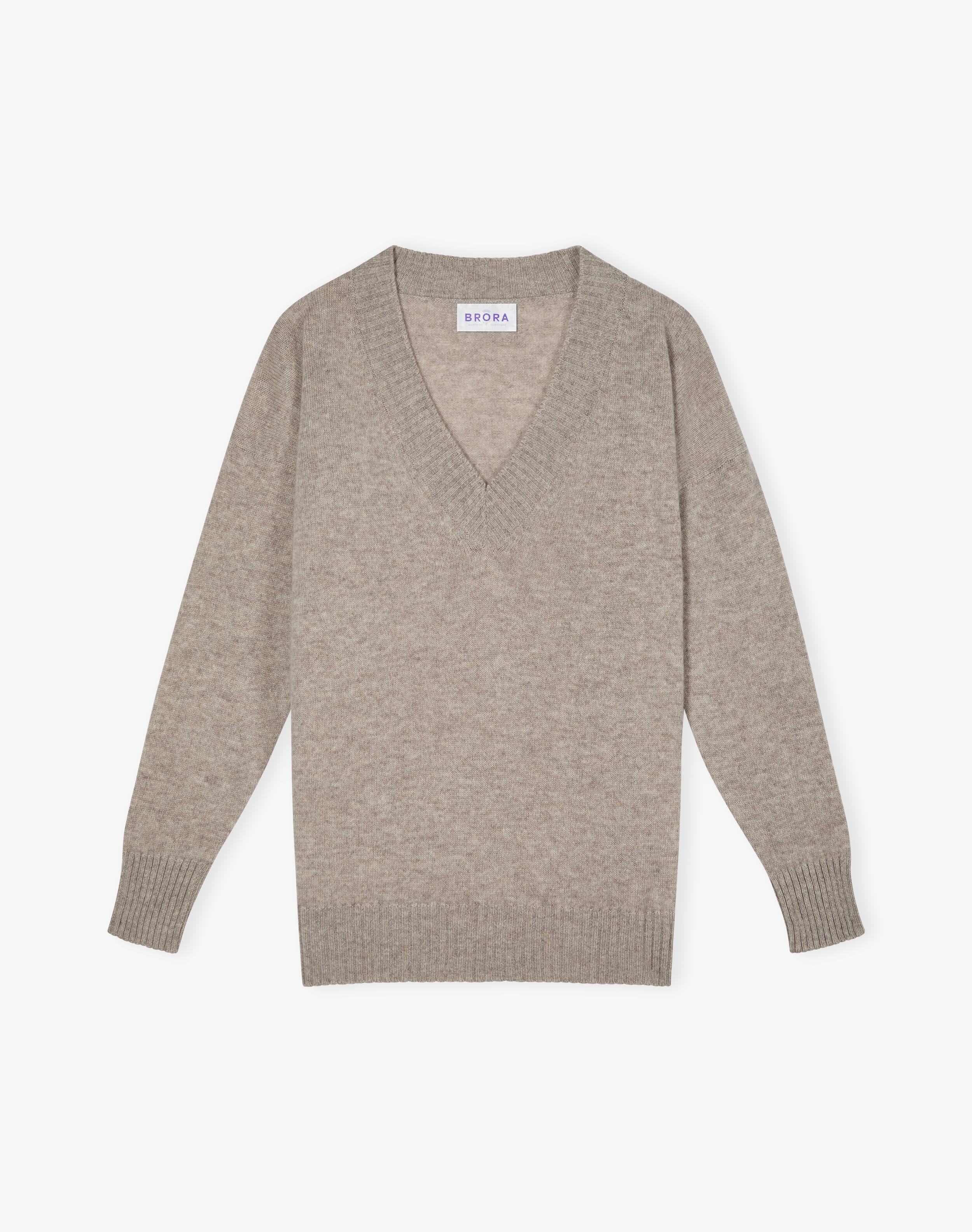 Cashmere Gauzy V Neck Jumper