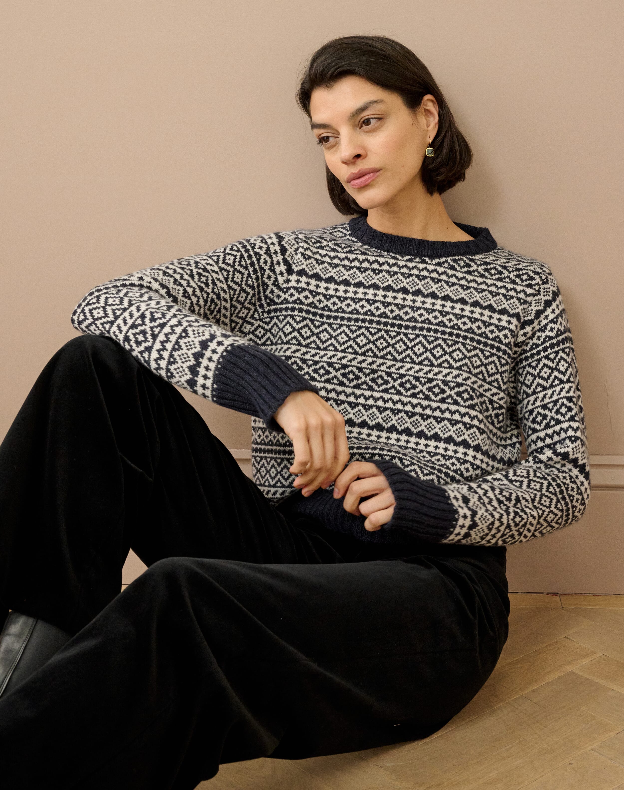 Cashmere Folk Fair Isle Jumper