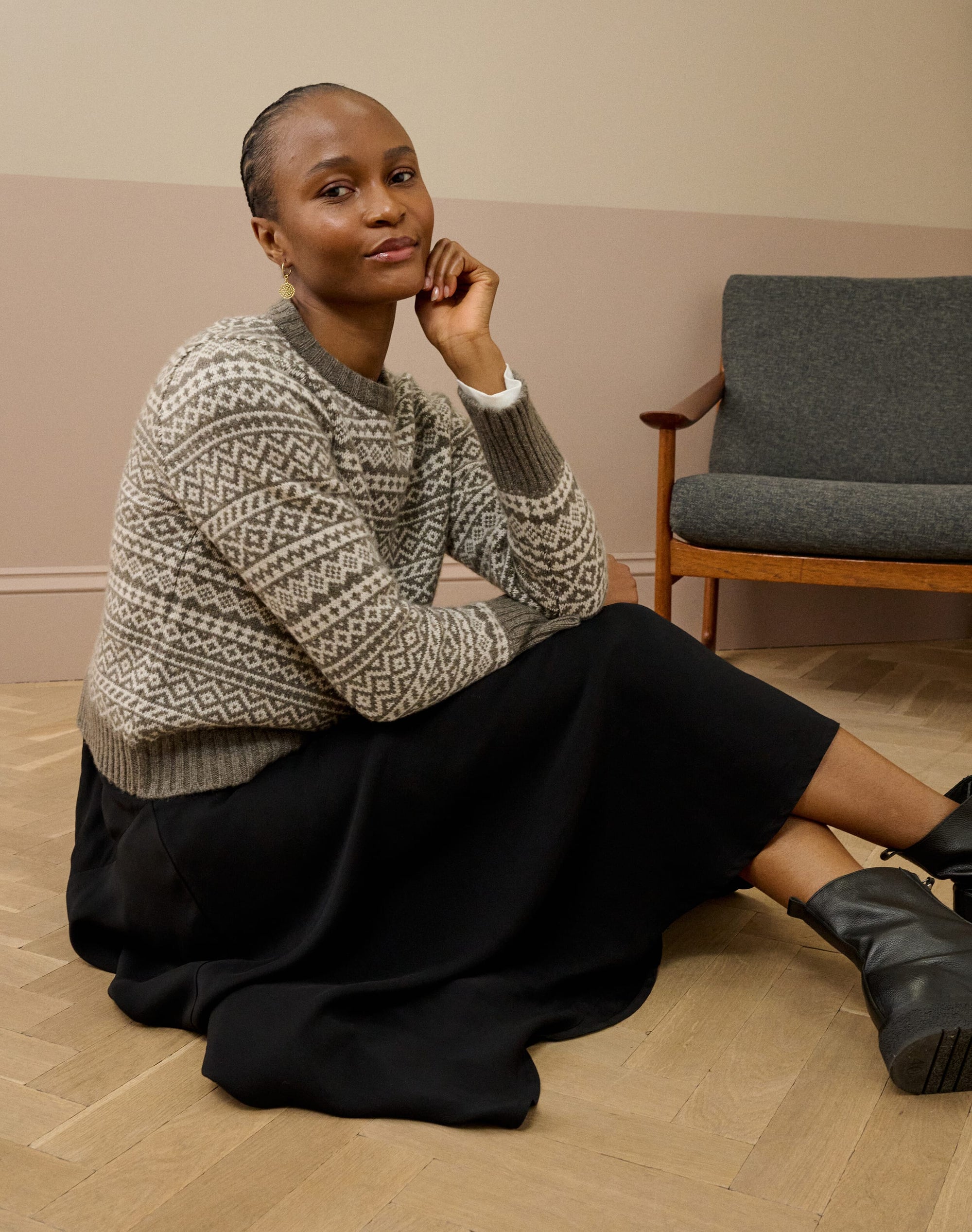 Cashmere Folk Fair Isle Jumper