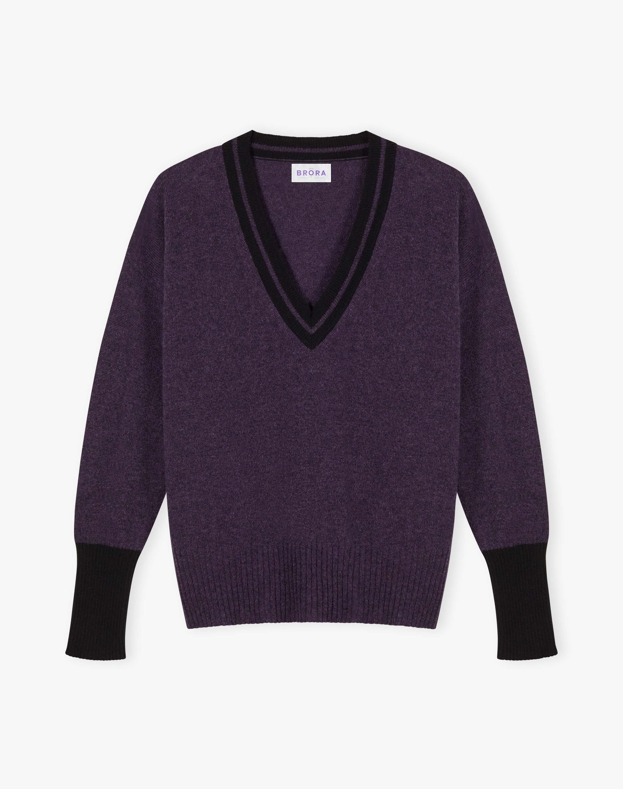 Cashmere Gauzy V Neck Jumper