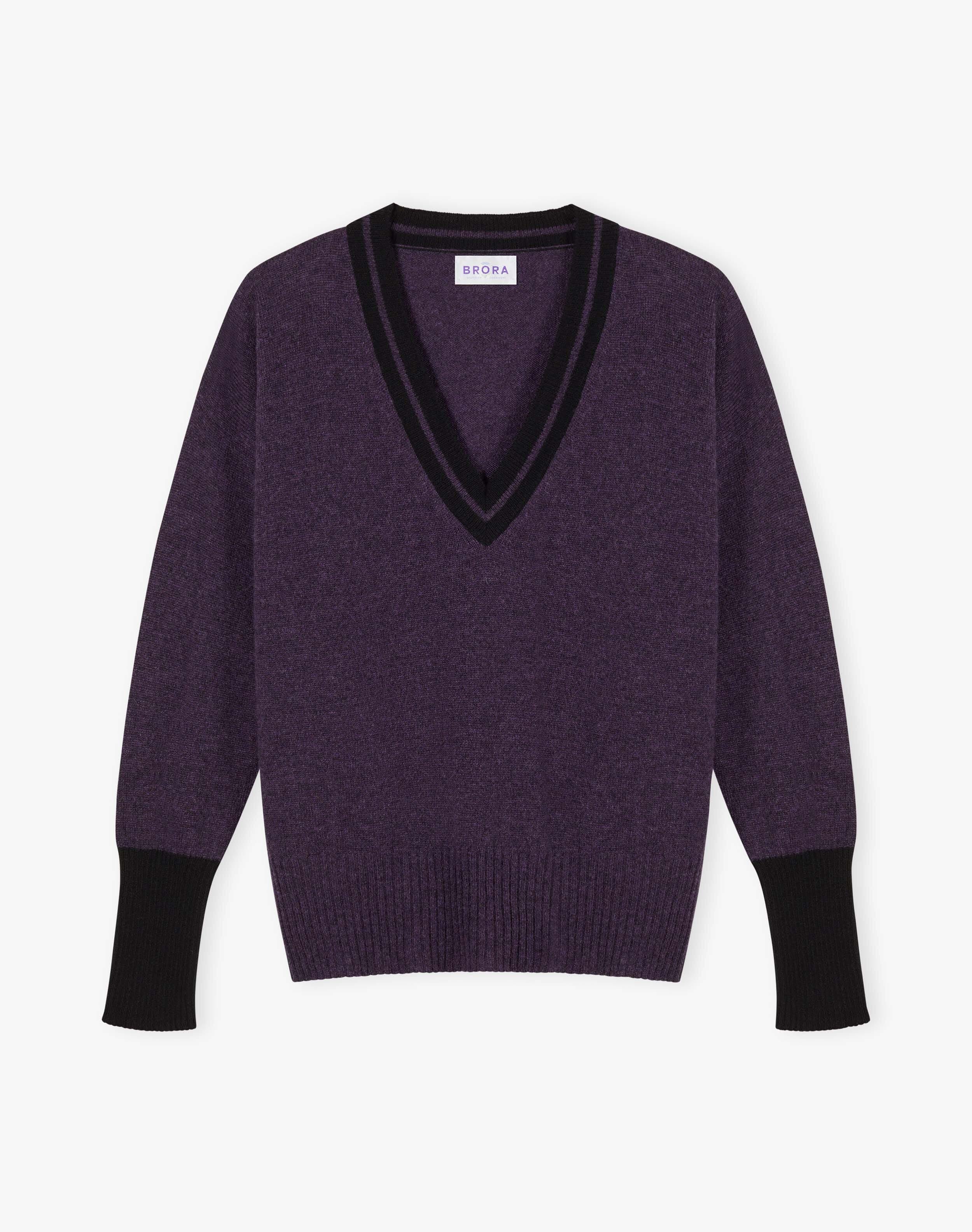 Cashmere Gauzy V Neck Jumper