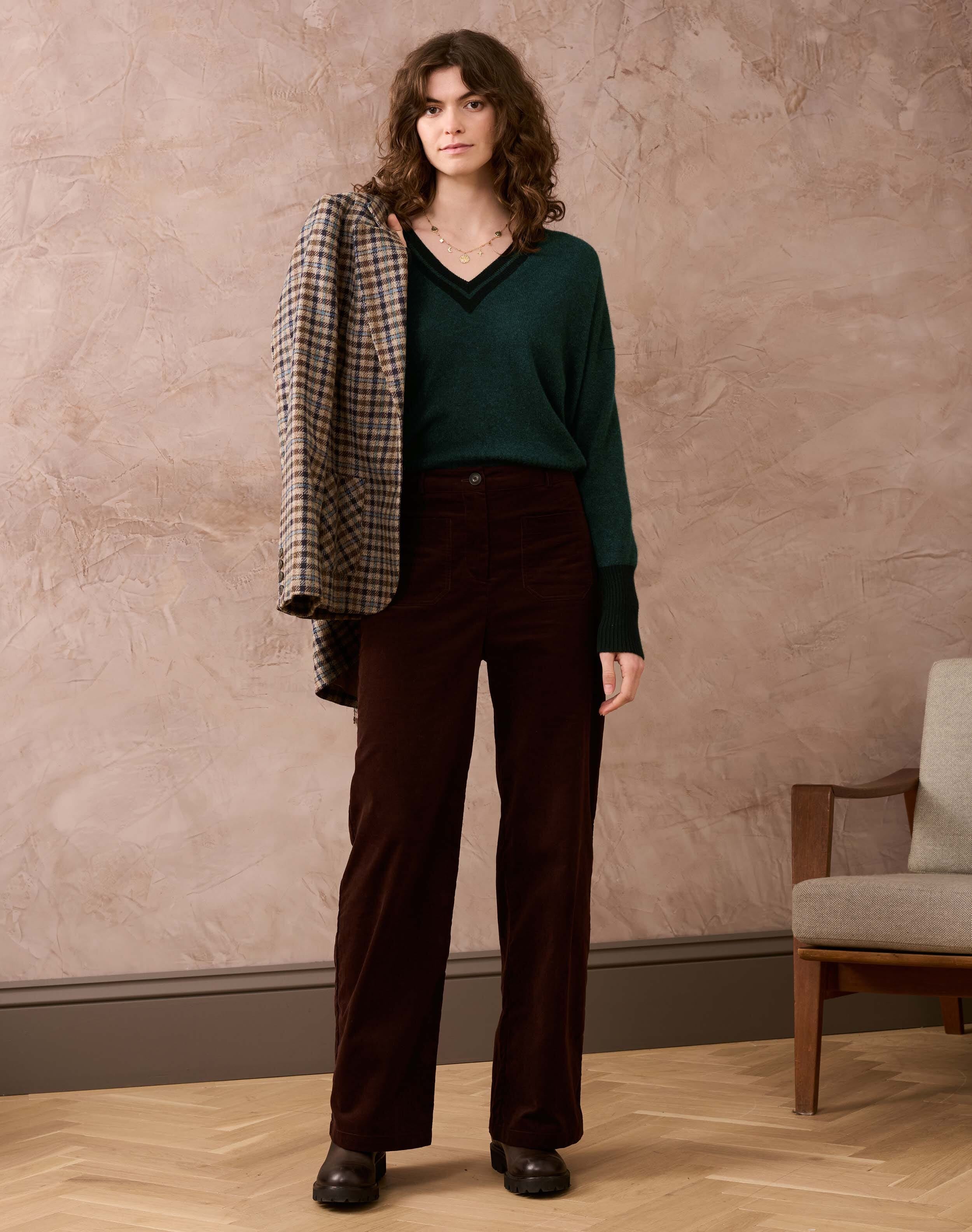 Cashmere Gauzy V Neck Jumper
