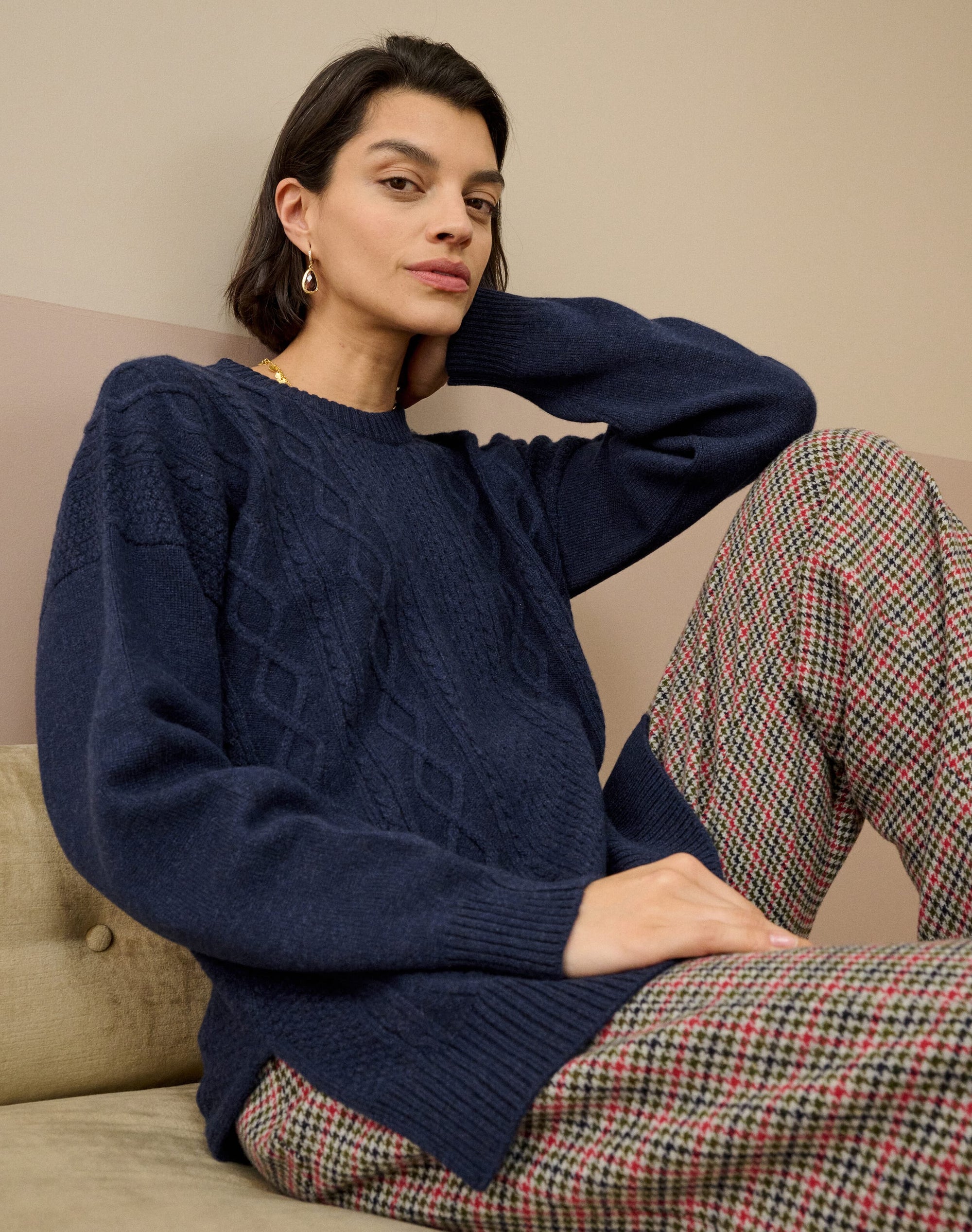 Cashmere Aran Jumper