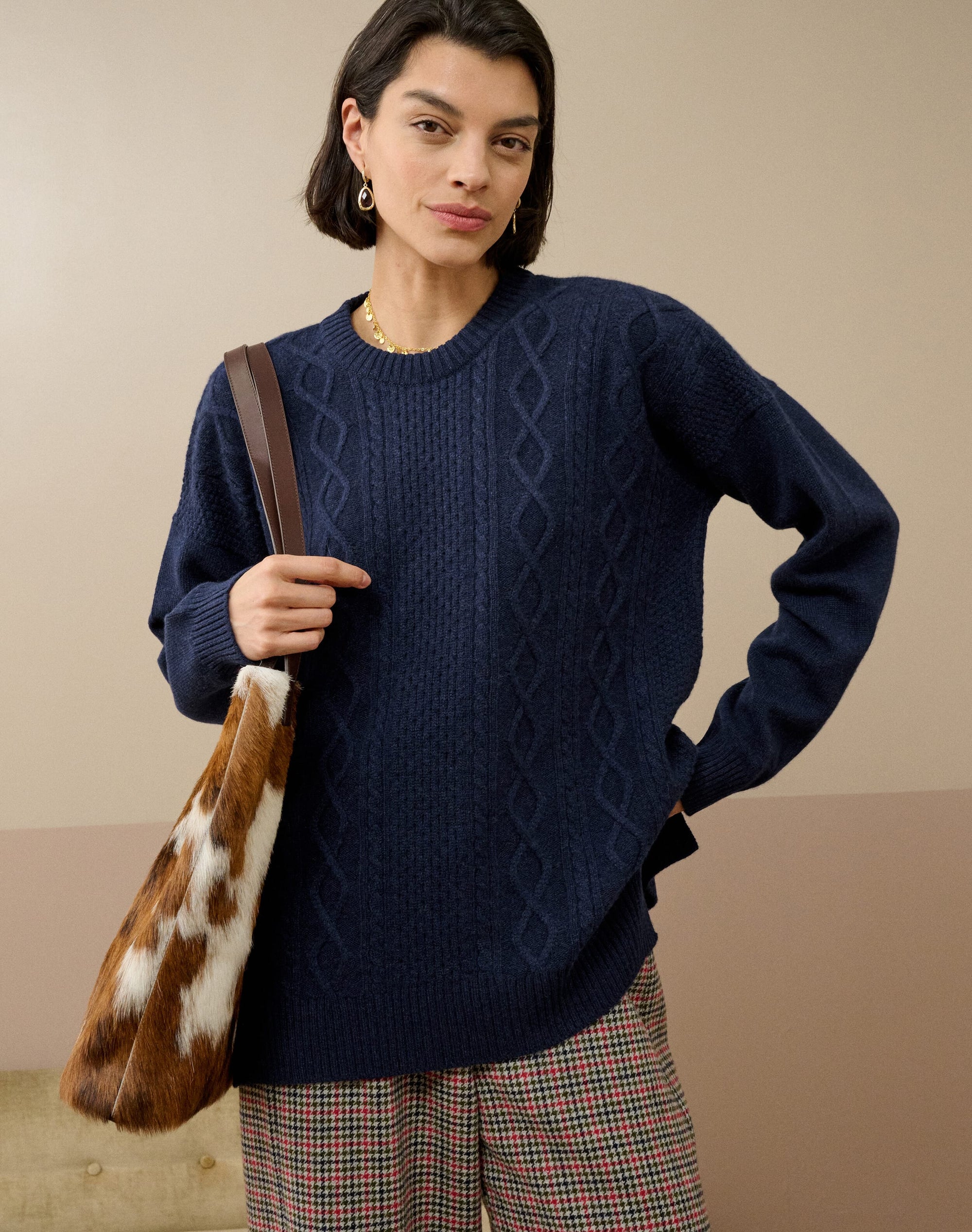 Cashmere Aran Jumper