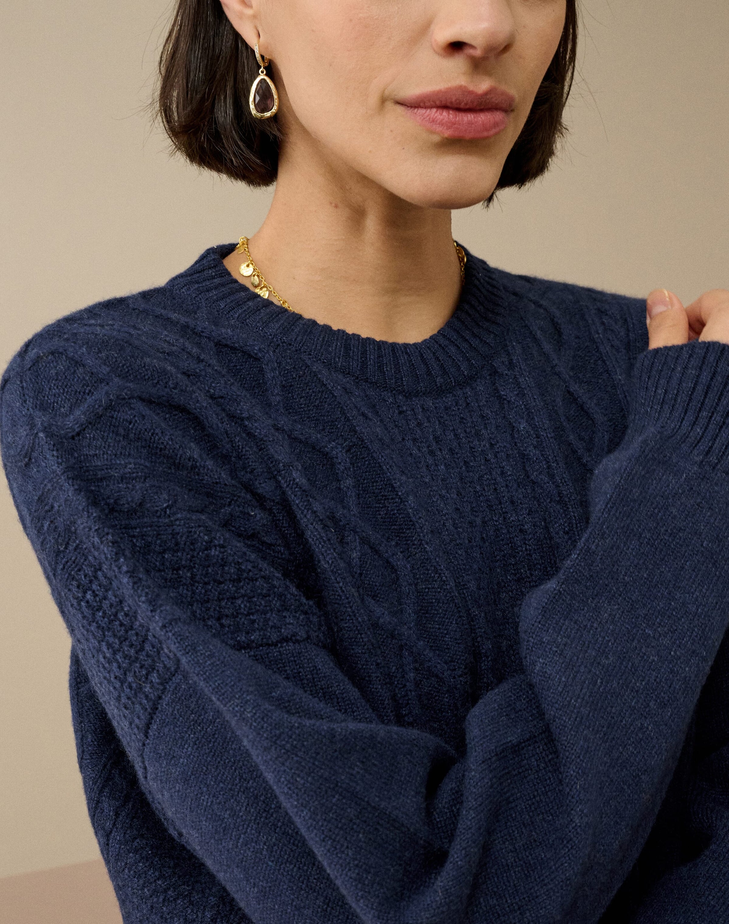 Cashmere Aran Jumper