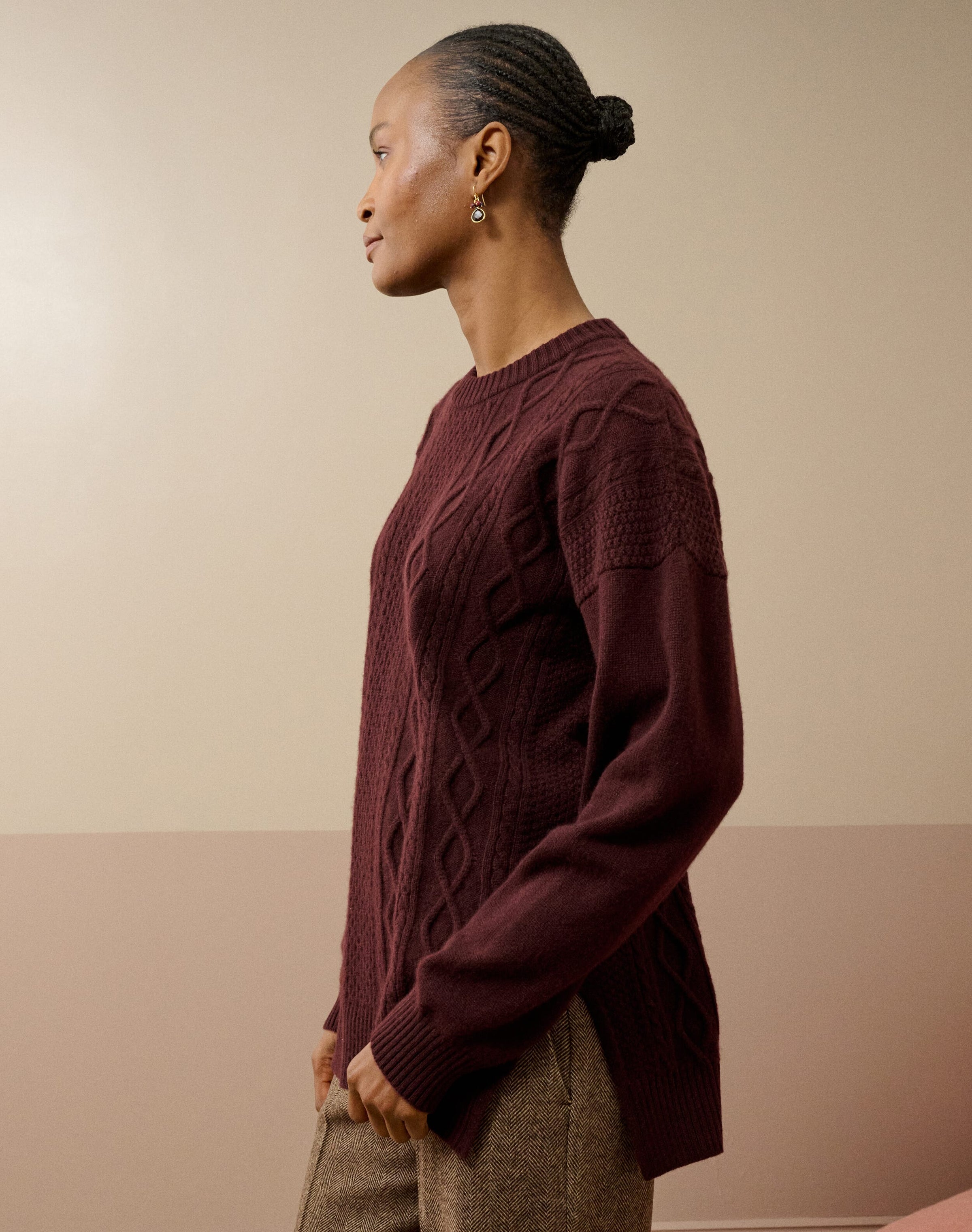 Cashmere Aran Jumper
