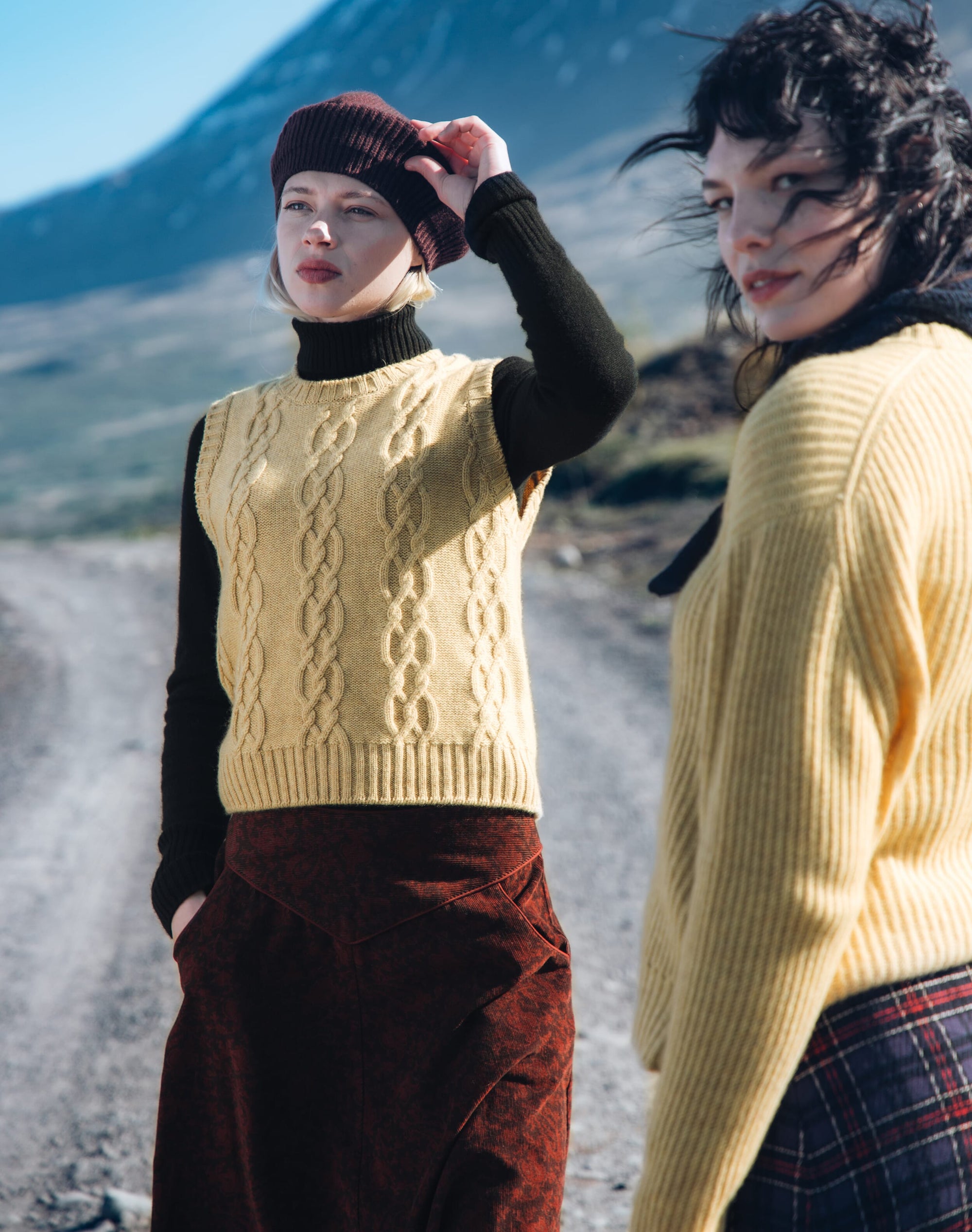 Cashmere Gauzy Ribbed Jumper