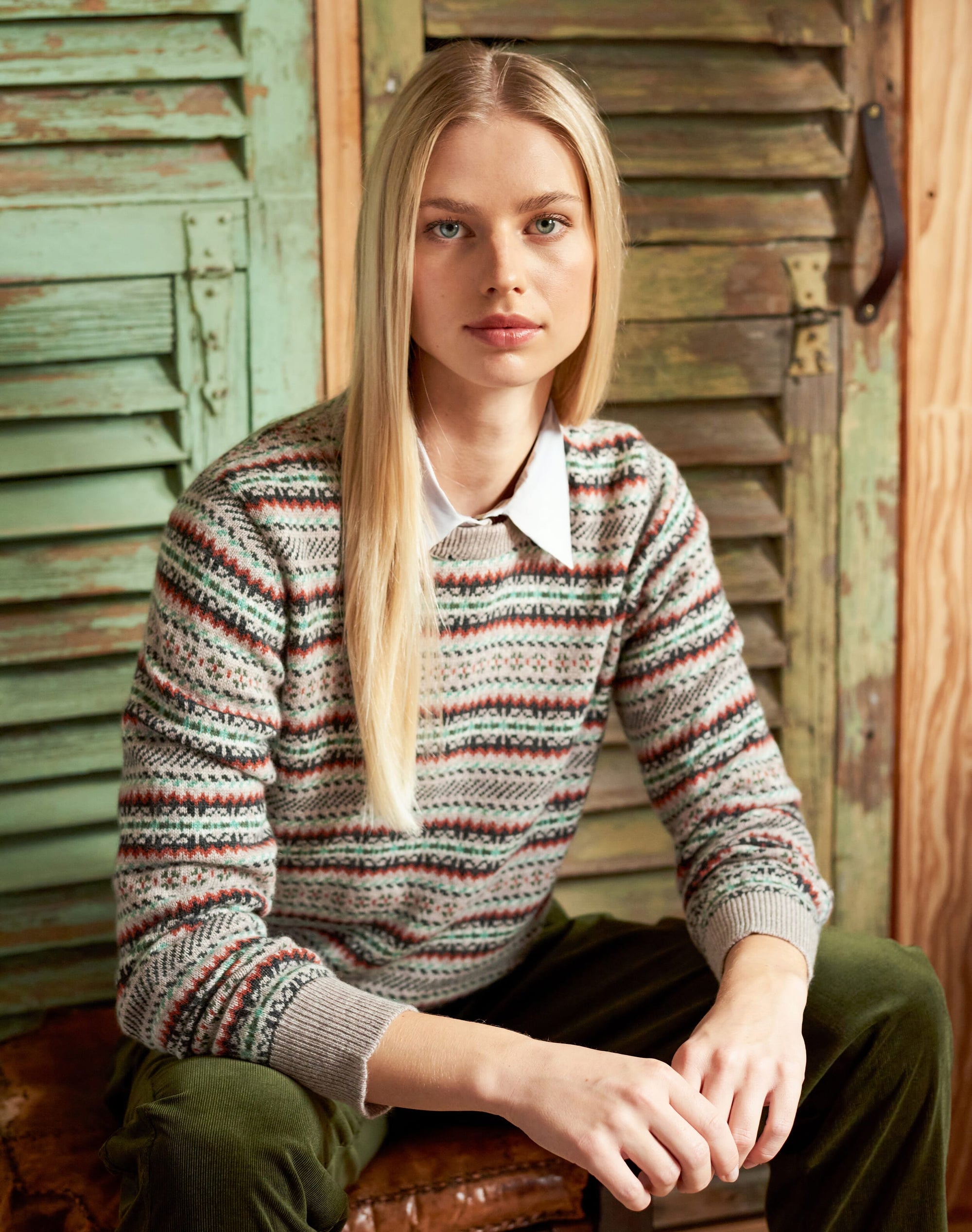 Cashmere Ditsy Fair Isle Jumper