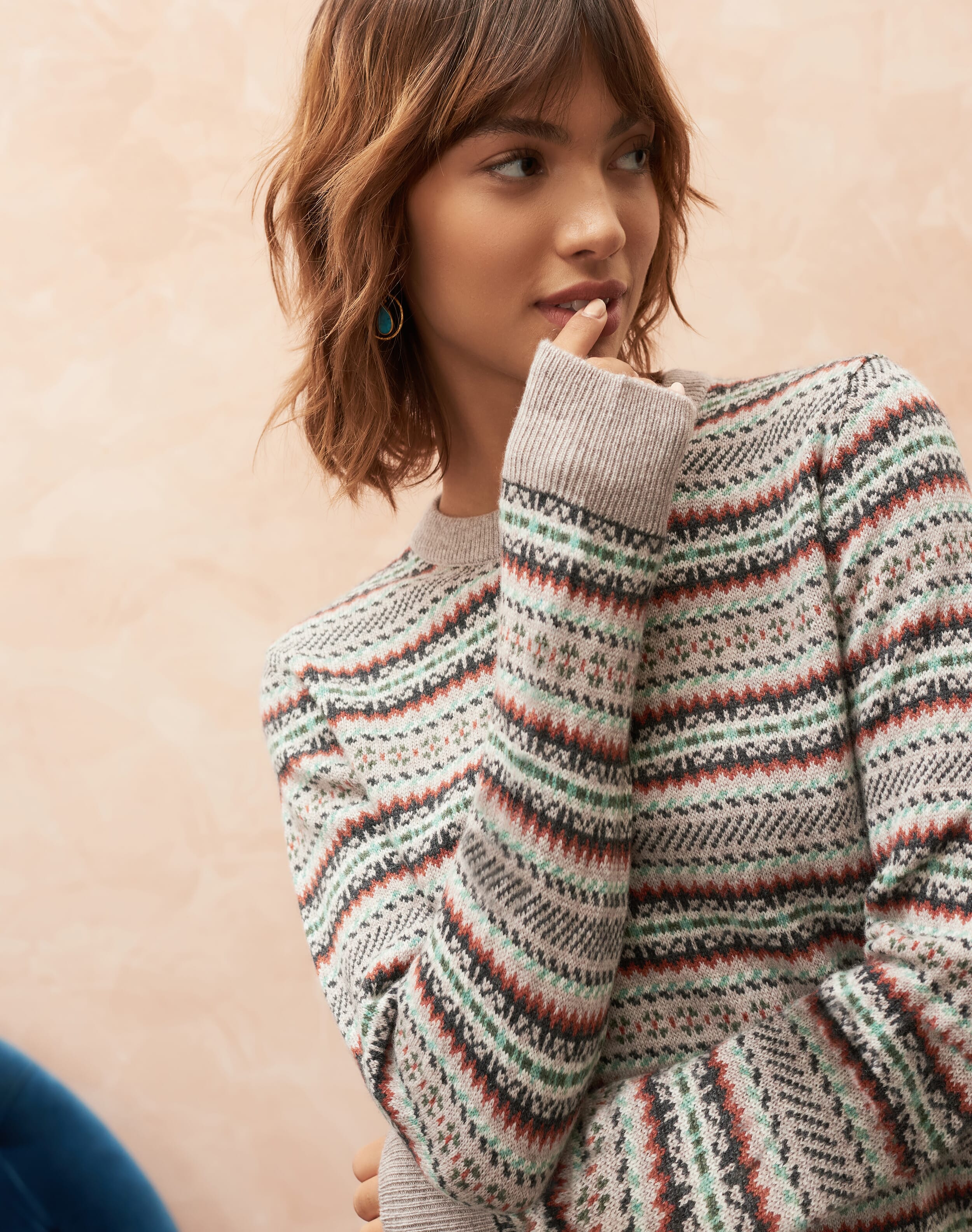 Cashmere Ditsy Fair Isle Jumper
