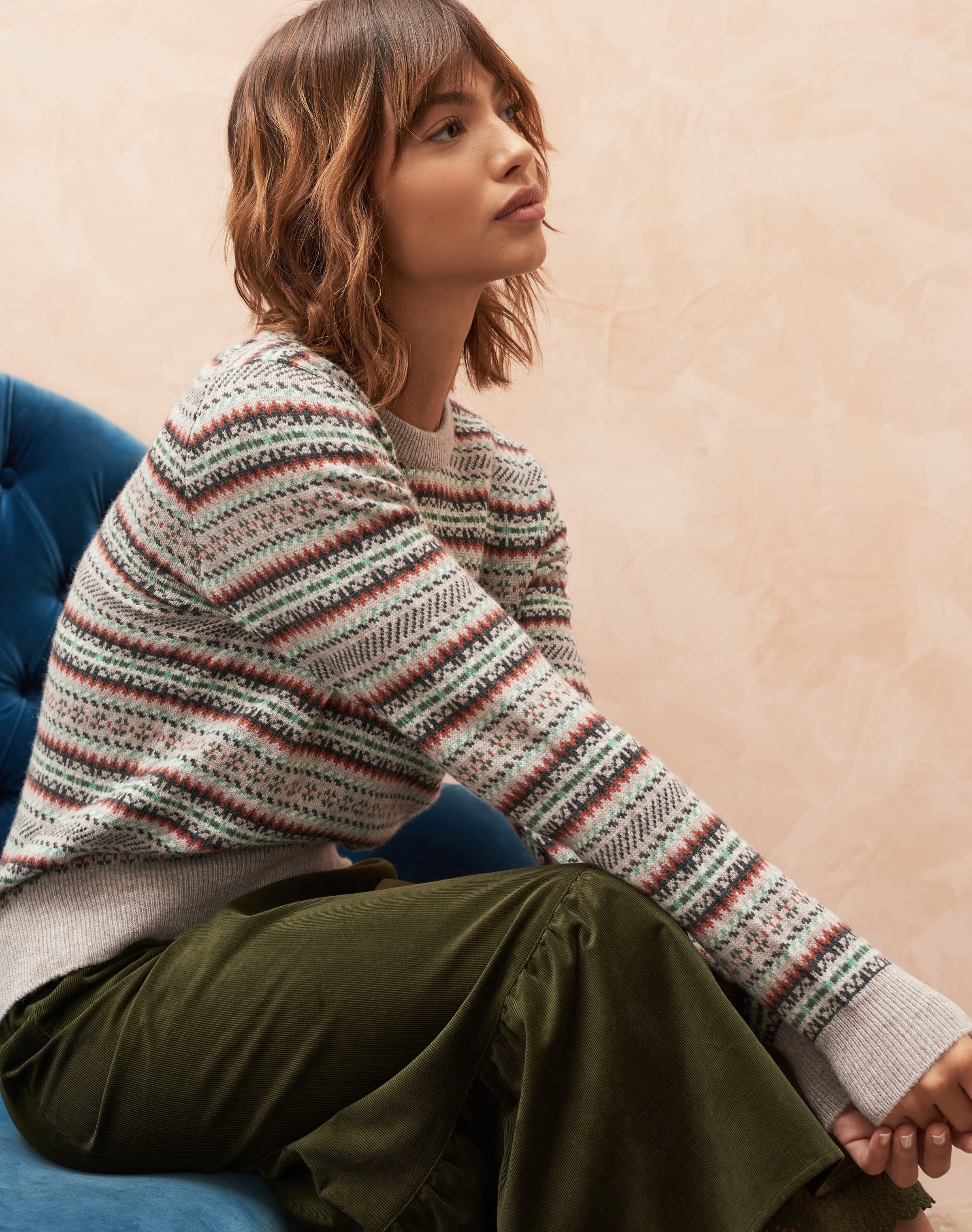 Cashmere Ditsy Fair Isle Jumper