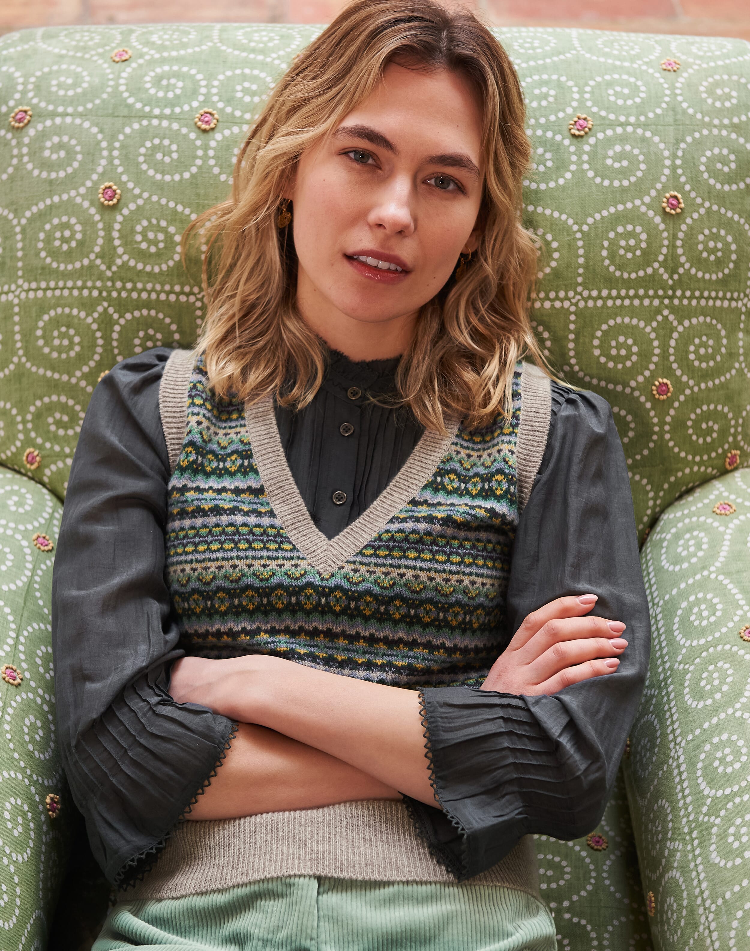 Cashmere Fair Isle Tank