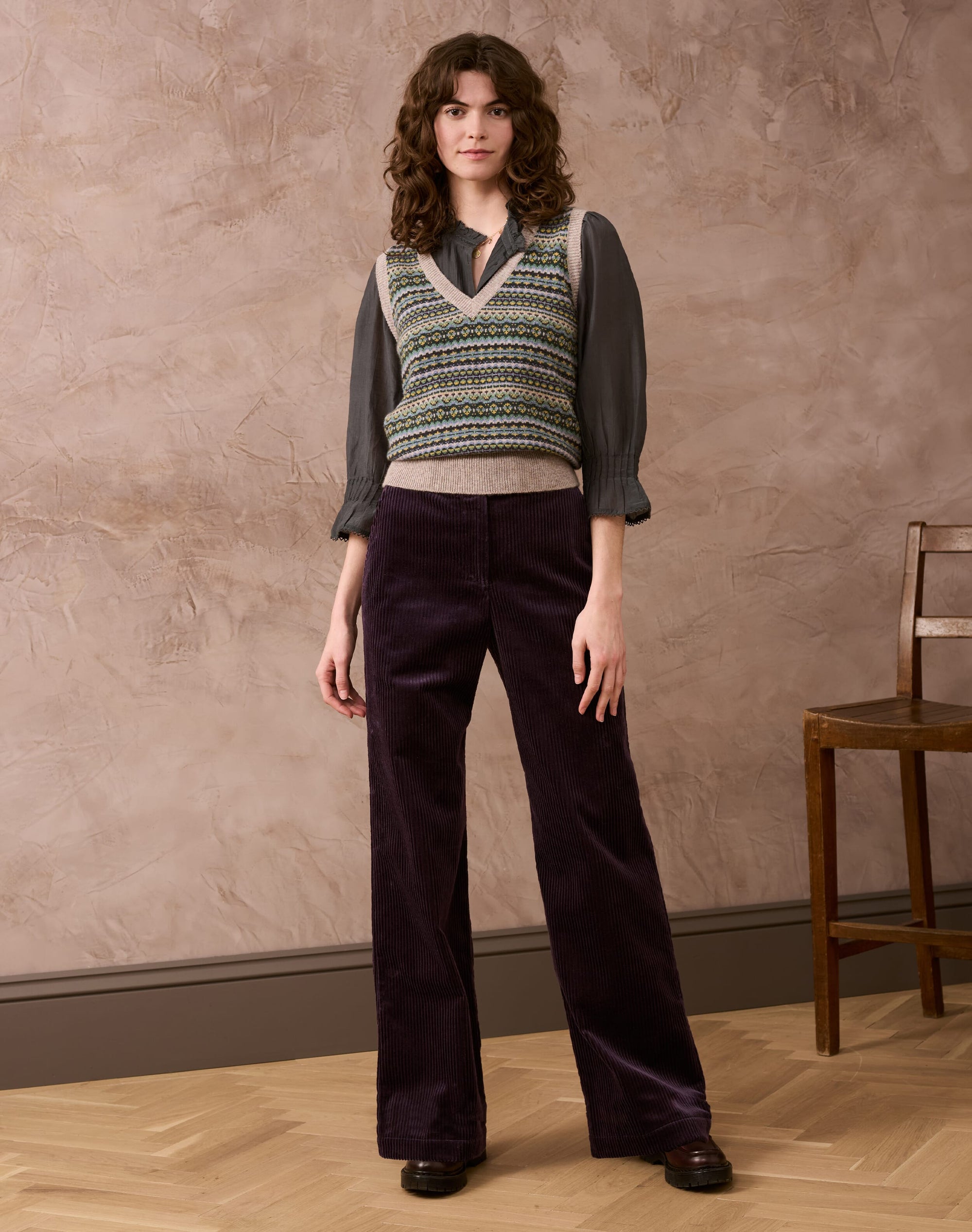 Cashmere Fair Isle Tank
