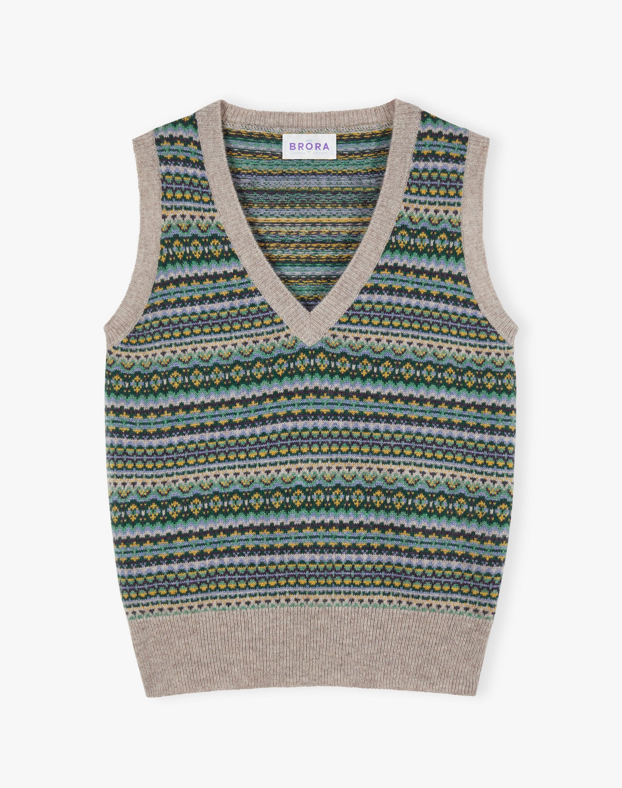 Cashmere Fair Isle Tank