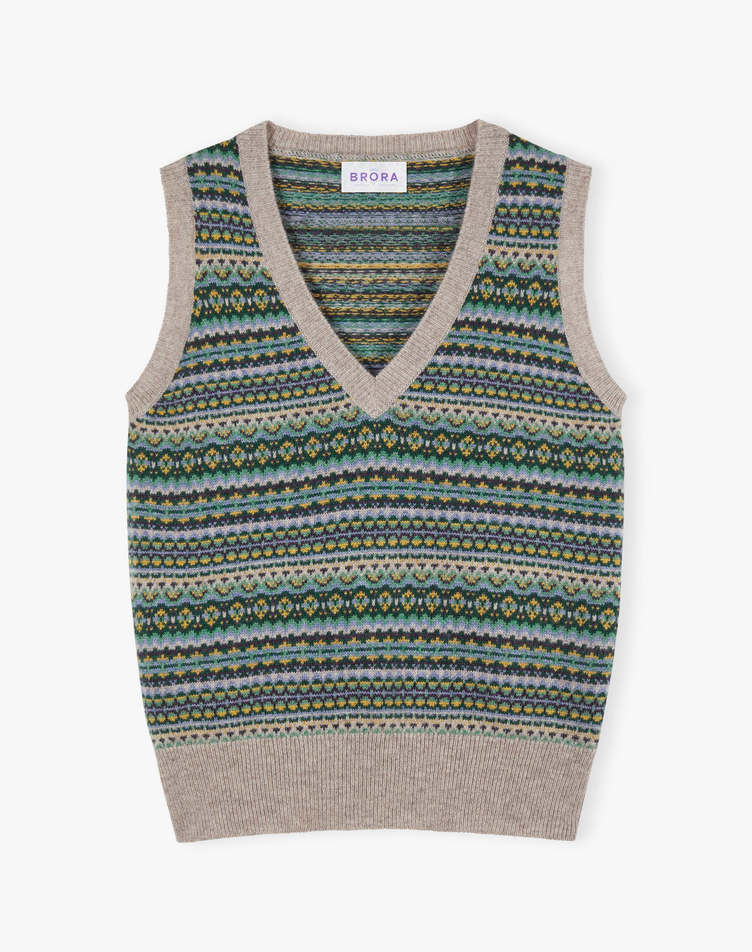 Cashmere Fair Isle Tank