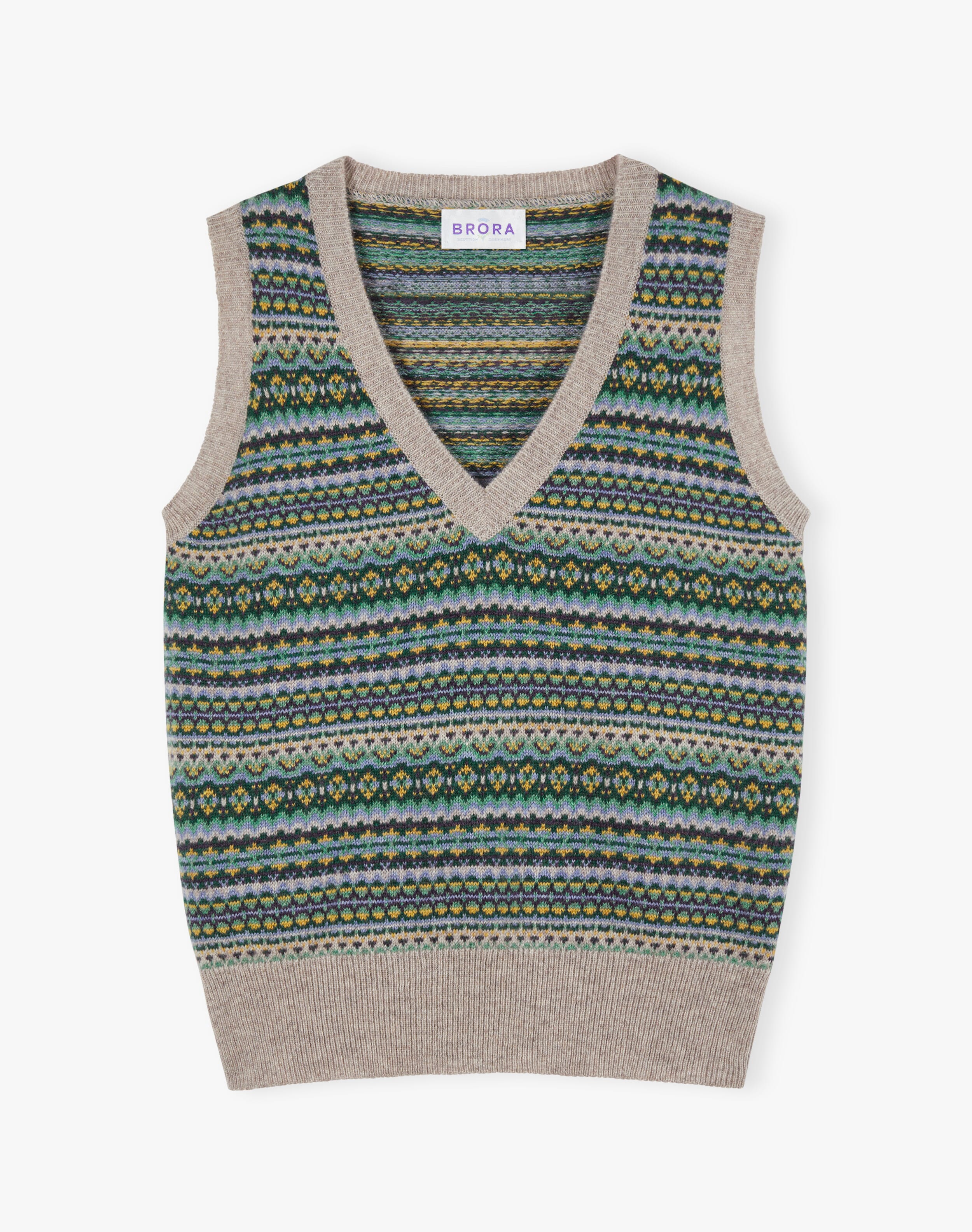 Cashmere Fair Isle Tank