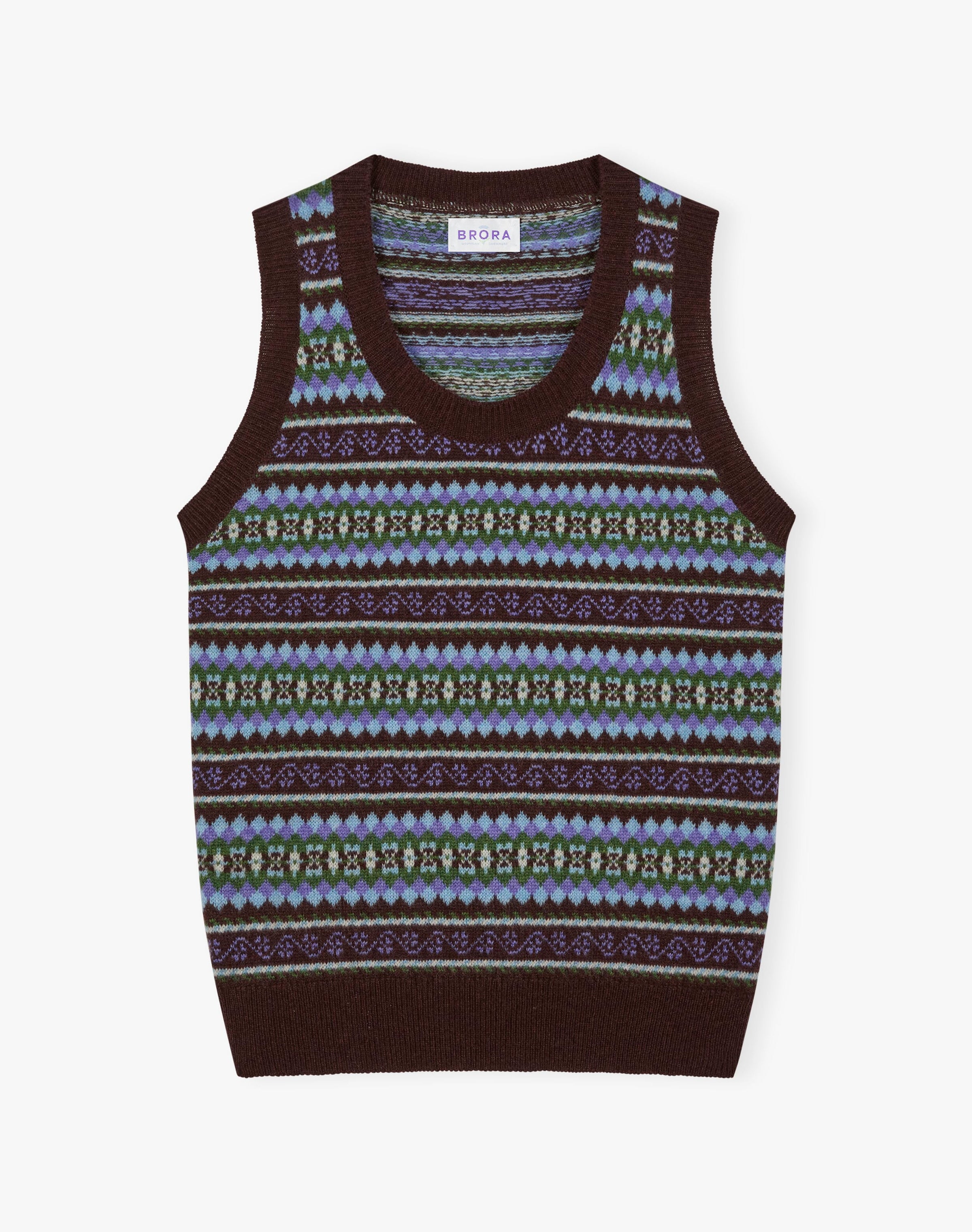 Cashmere Fair Isle Tank