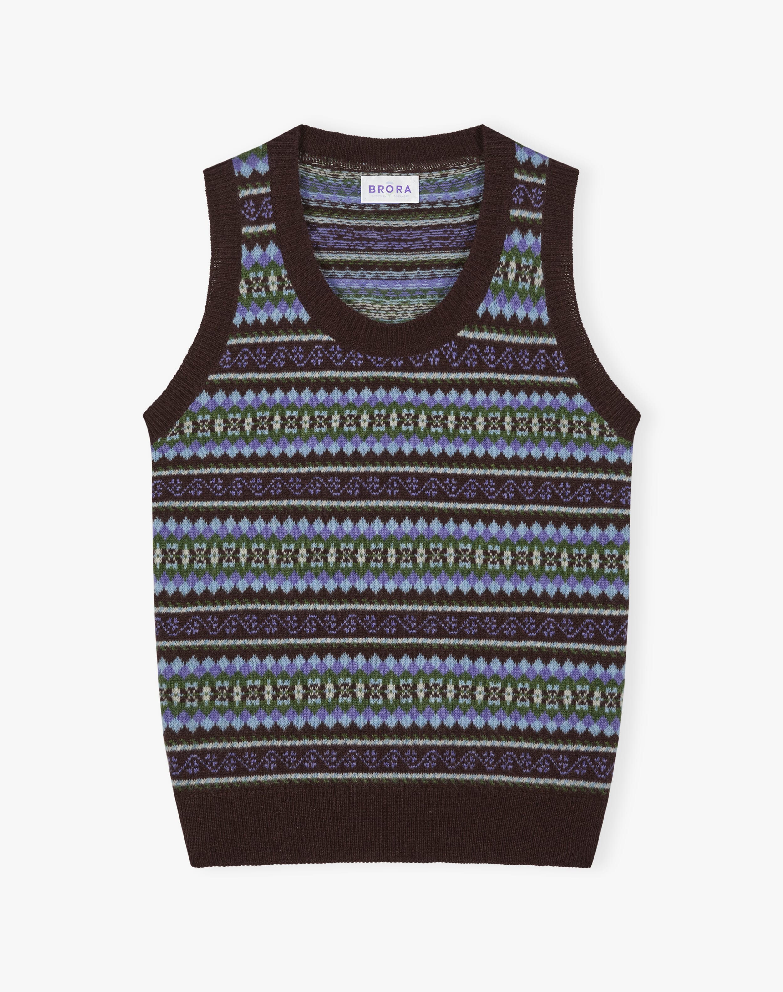 Cashmere Fair Isle Tank