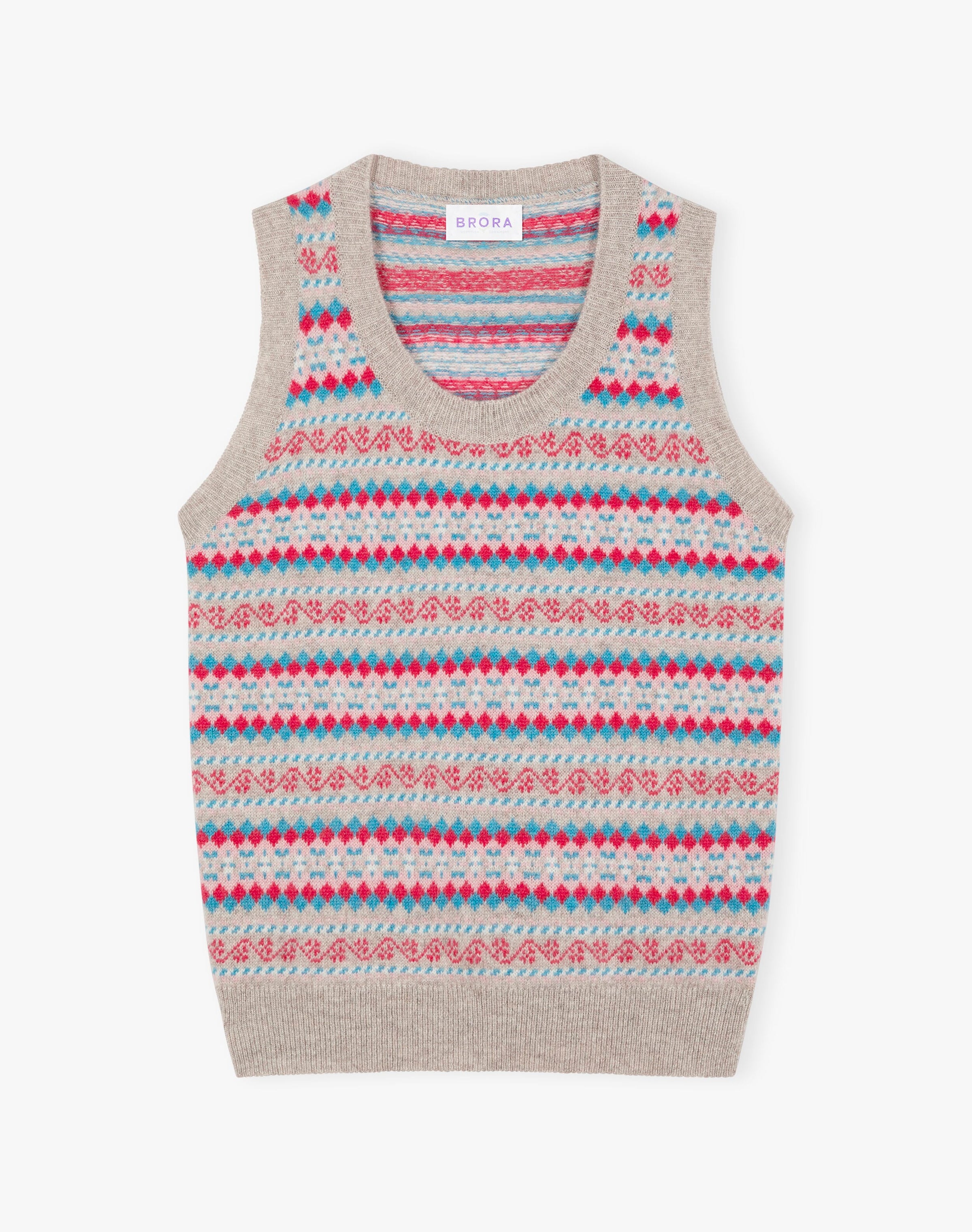 Cashmere Fair Isle Tank