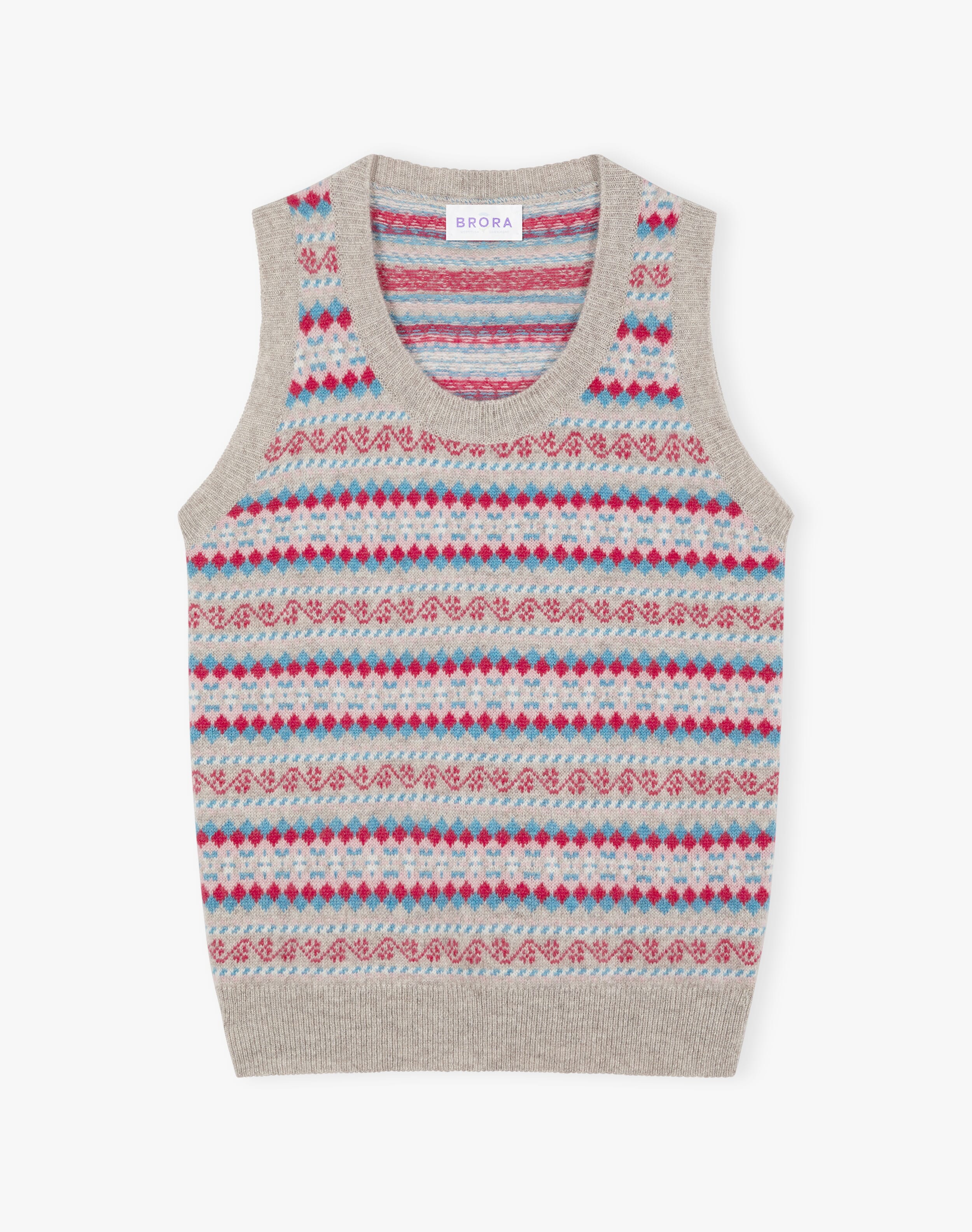 Cashmere Fair Isle Tank