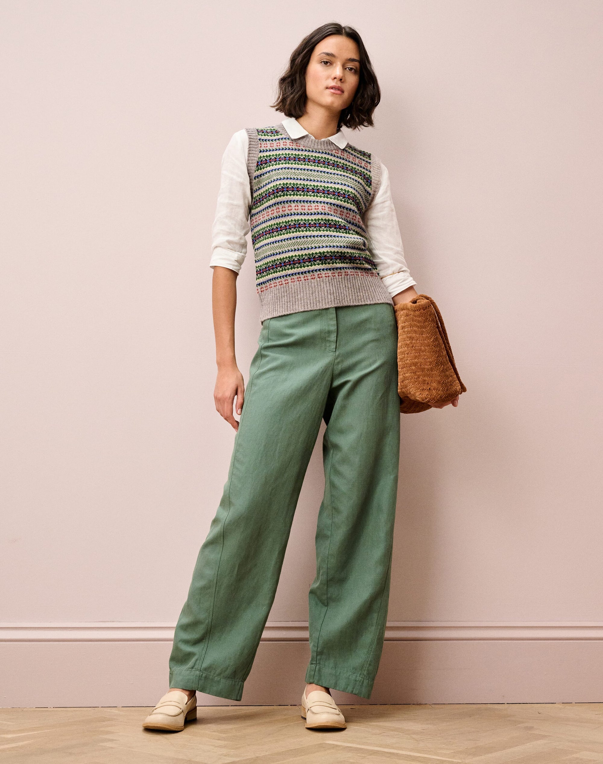 Cashmere Fair Isle Tank