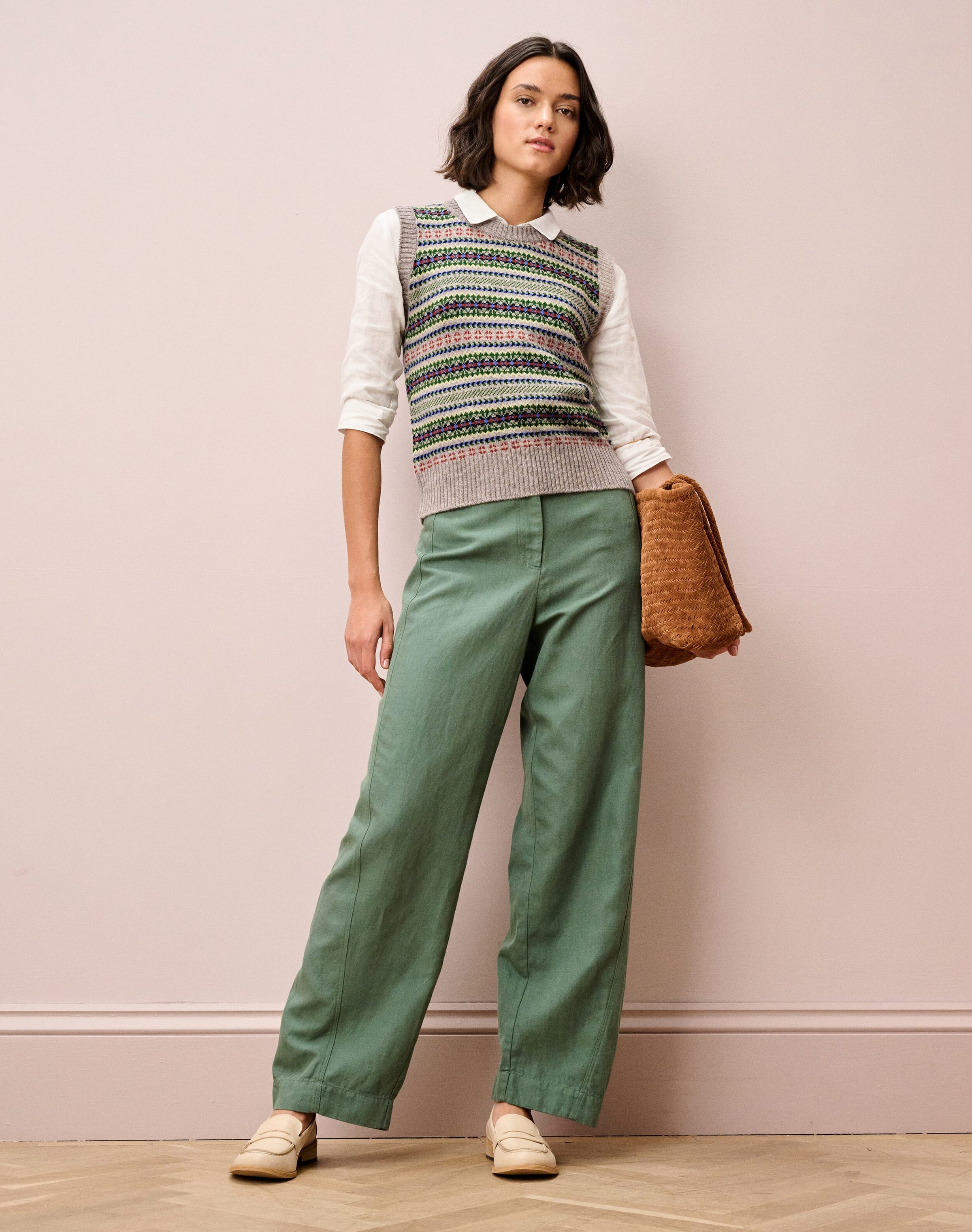 Cashmere Fair Isle Tank