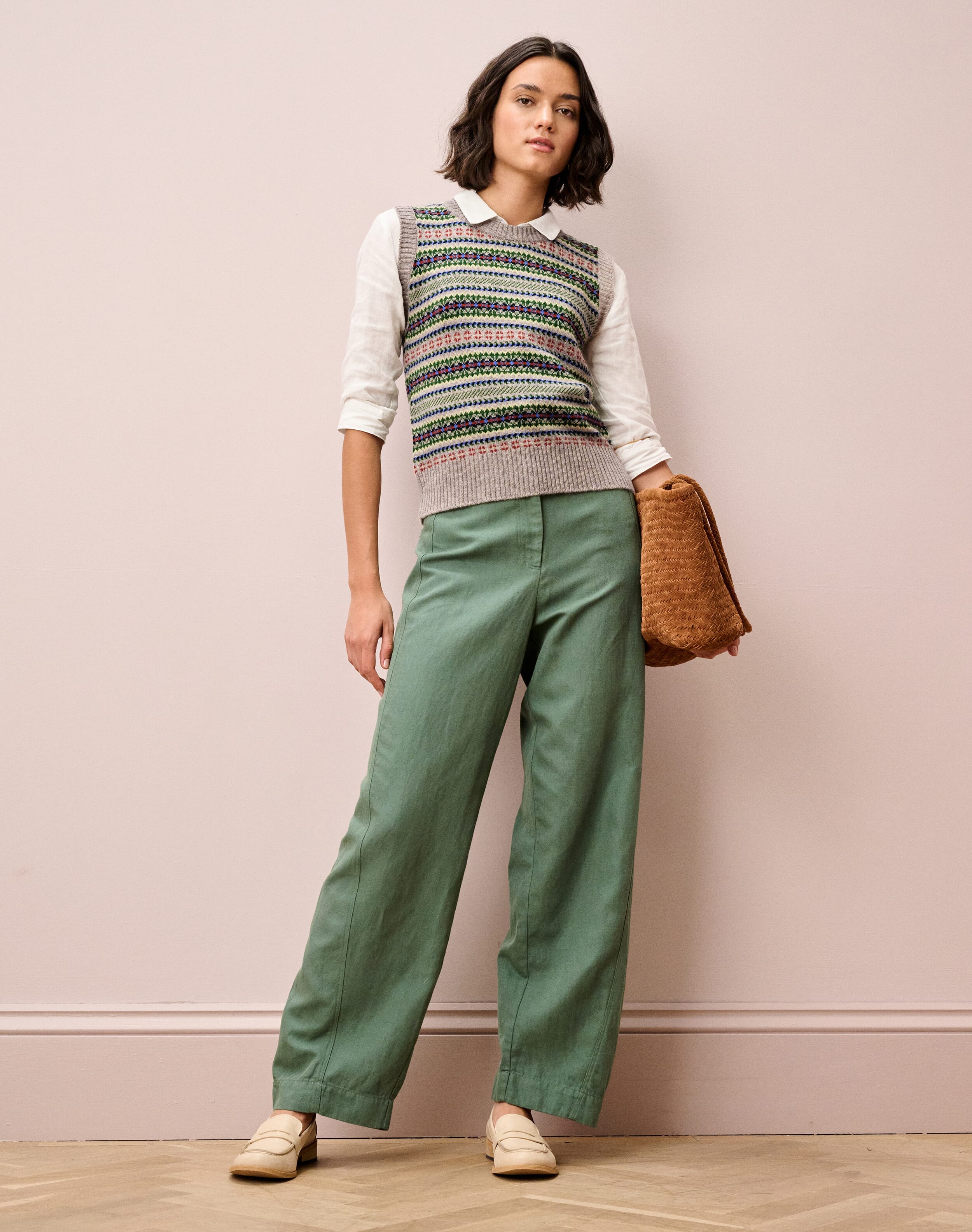 Cashmere Fair Isle Tank