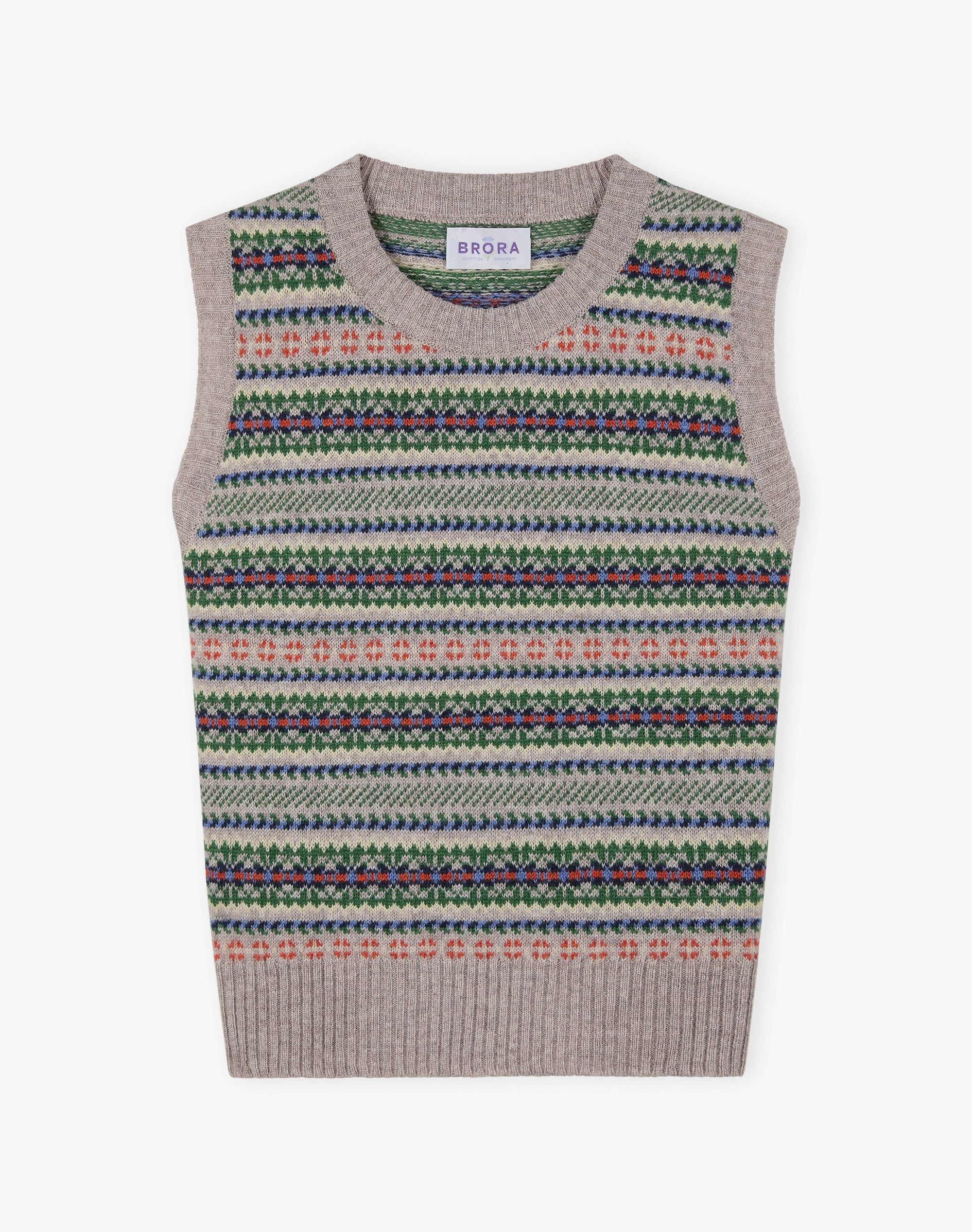 Cashmere Fair Isle Tank