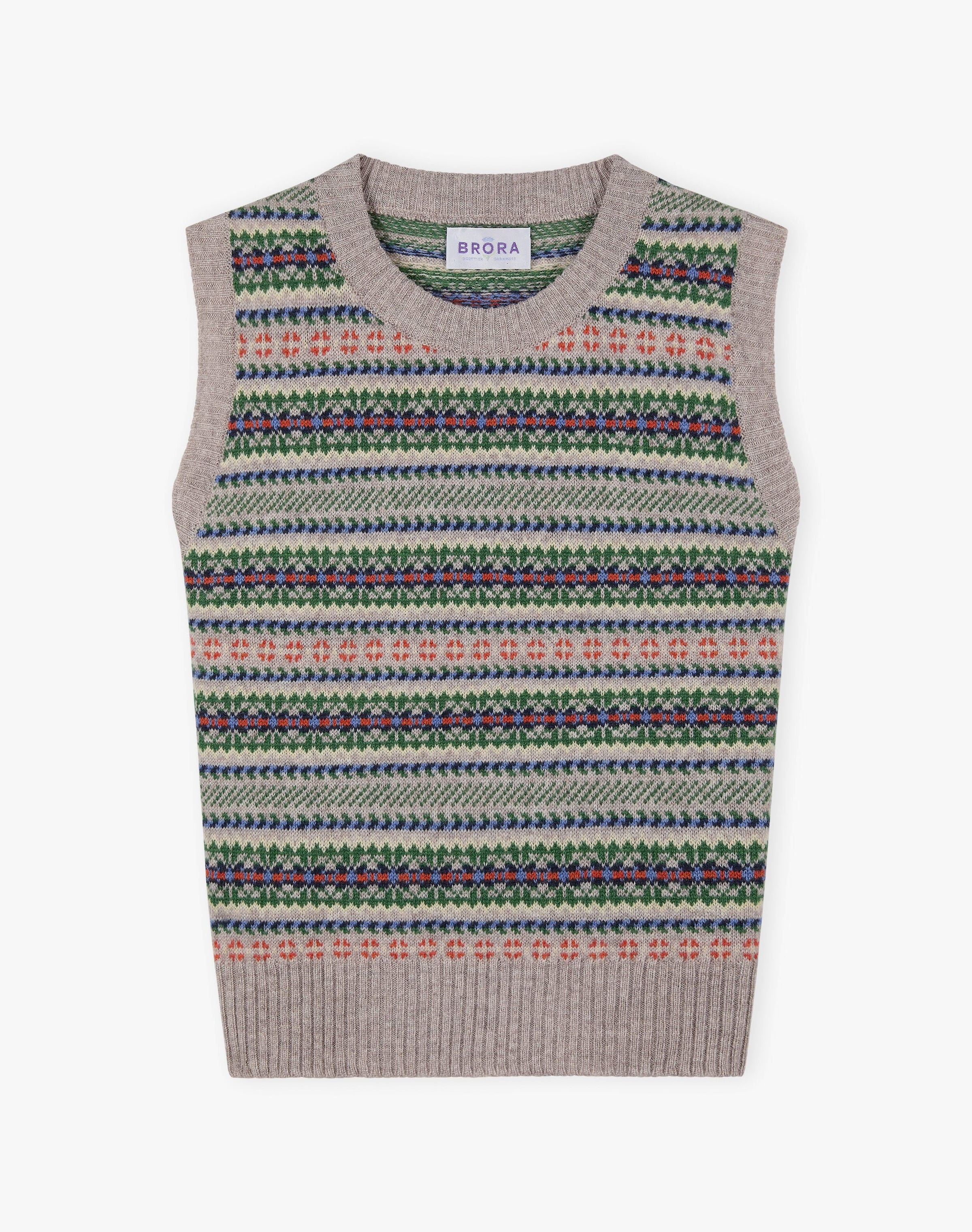 Cashmere Fair Isle Tank