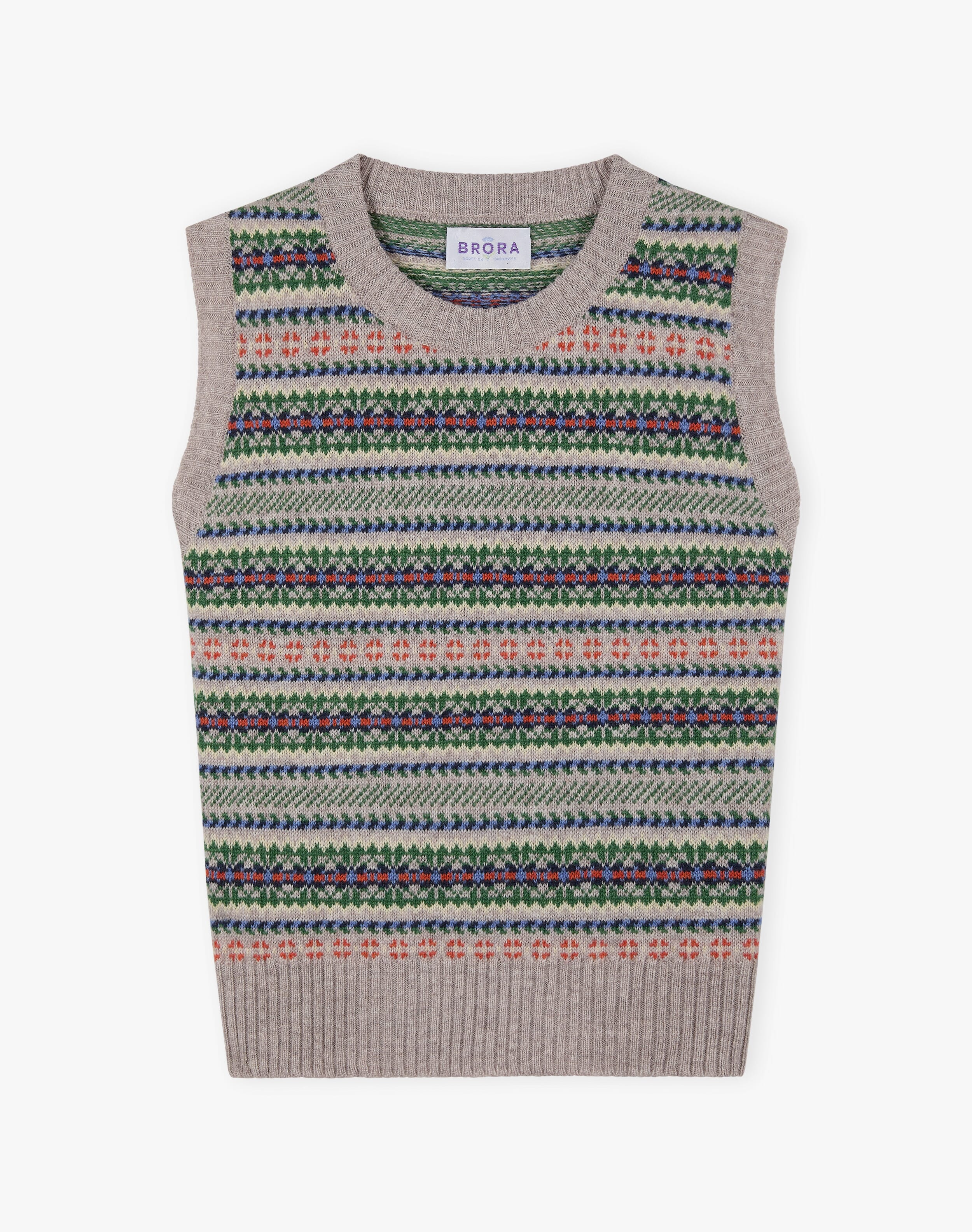 Cashmere Fair Isle Tank