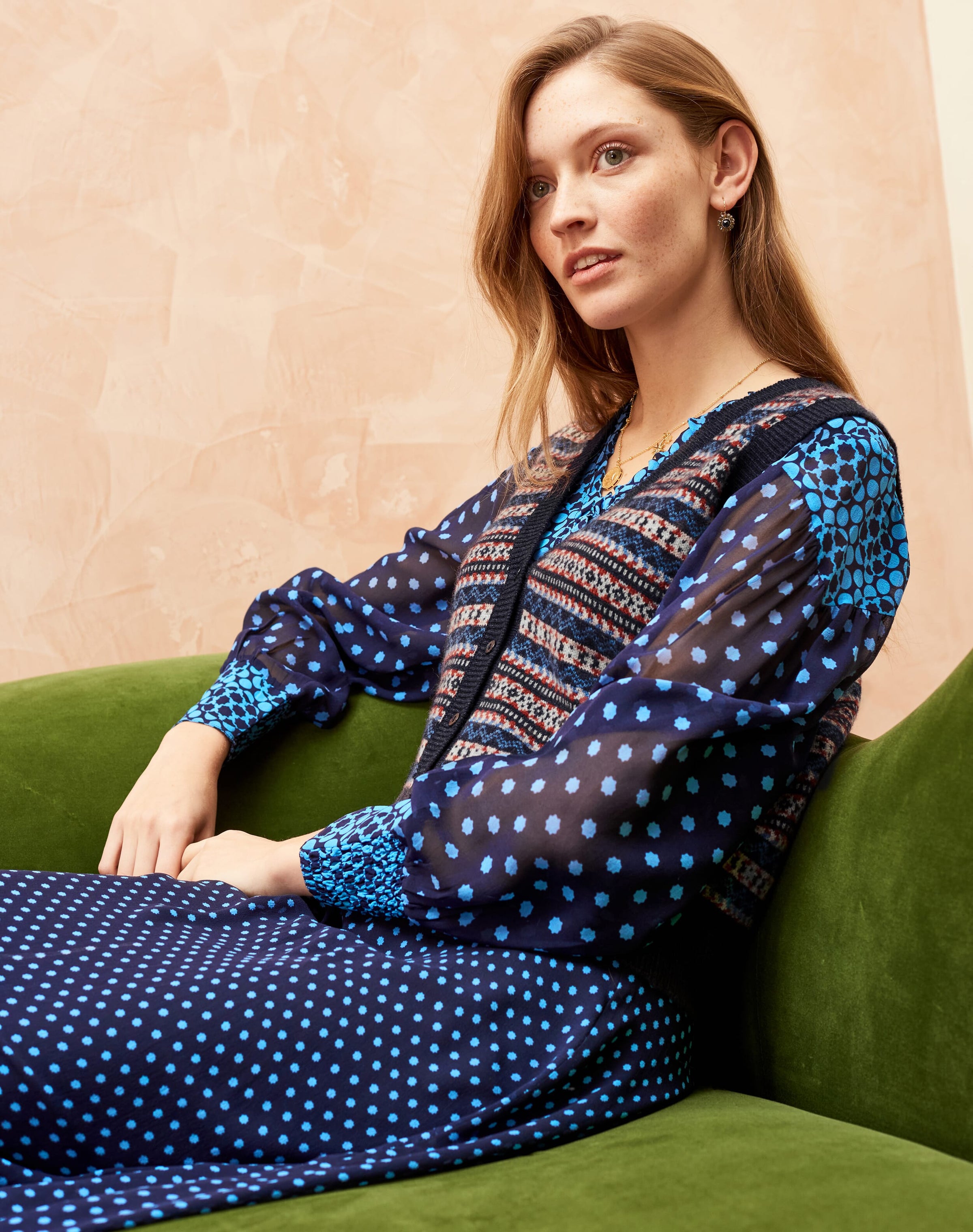 Cashmere Fair Isle Waistcoat