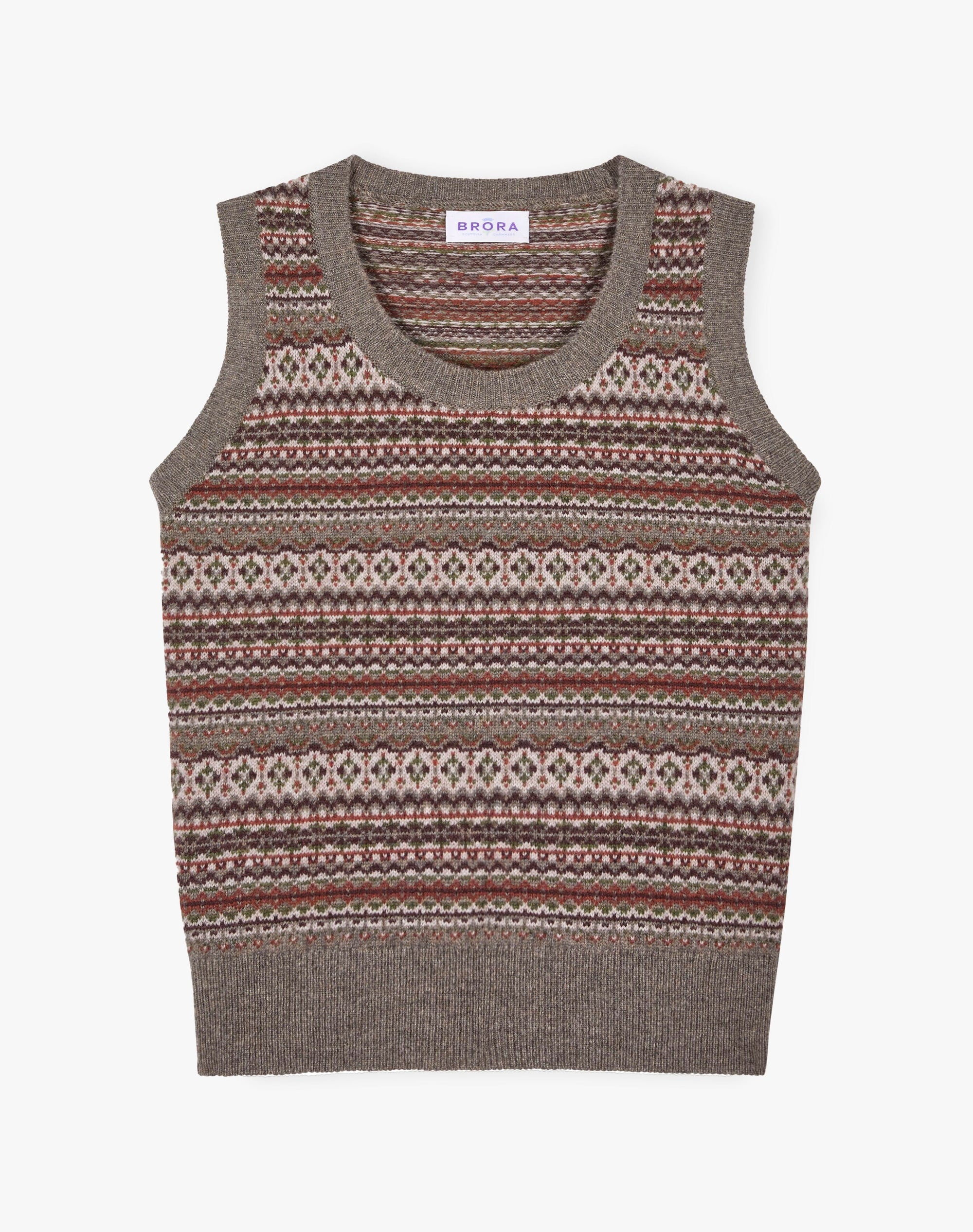 Cashmere Fair Isle Tank