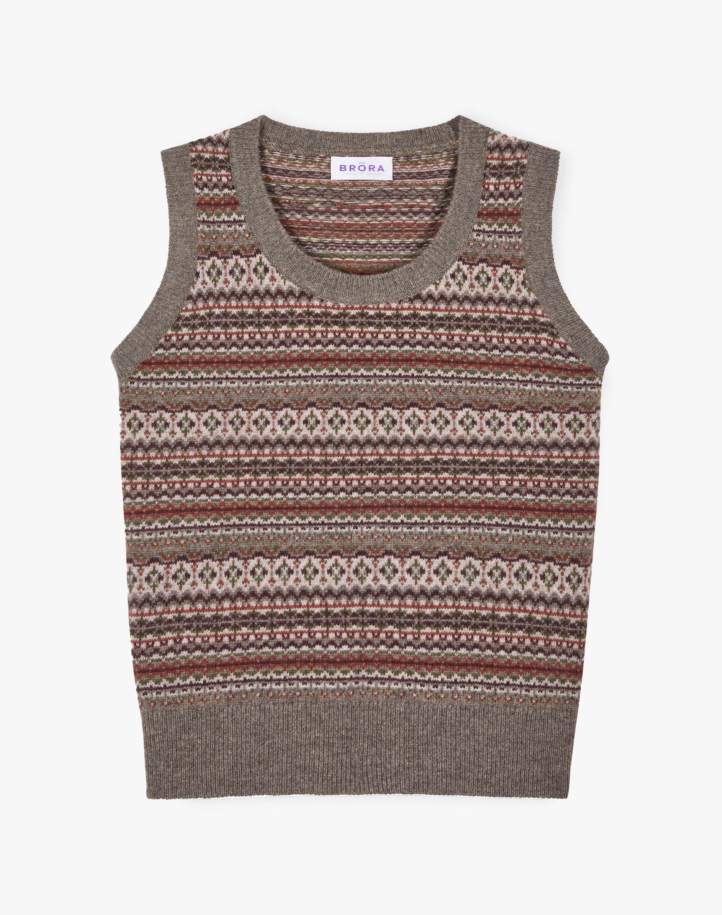 Cashmere Fair Isle Tank