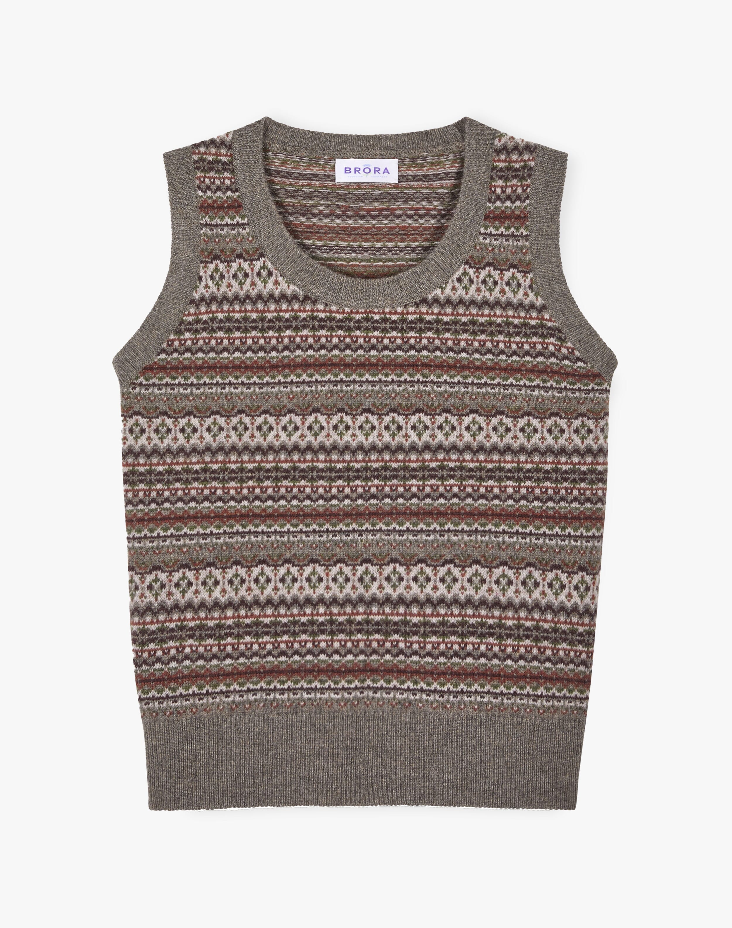 Cashmere Fair Isle Tank