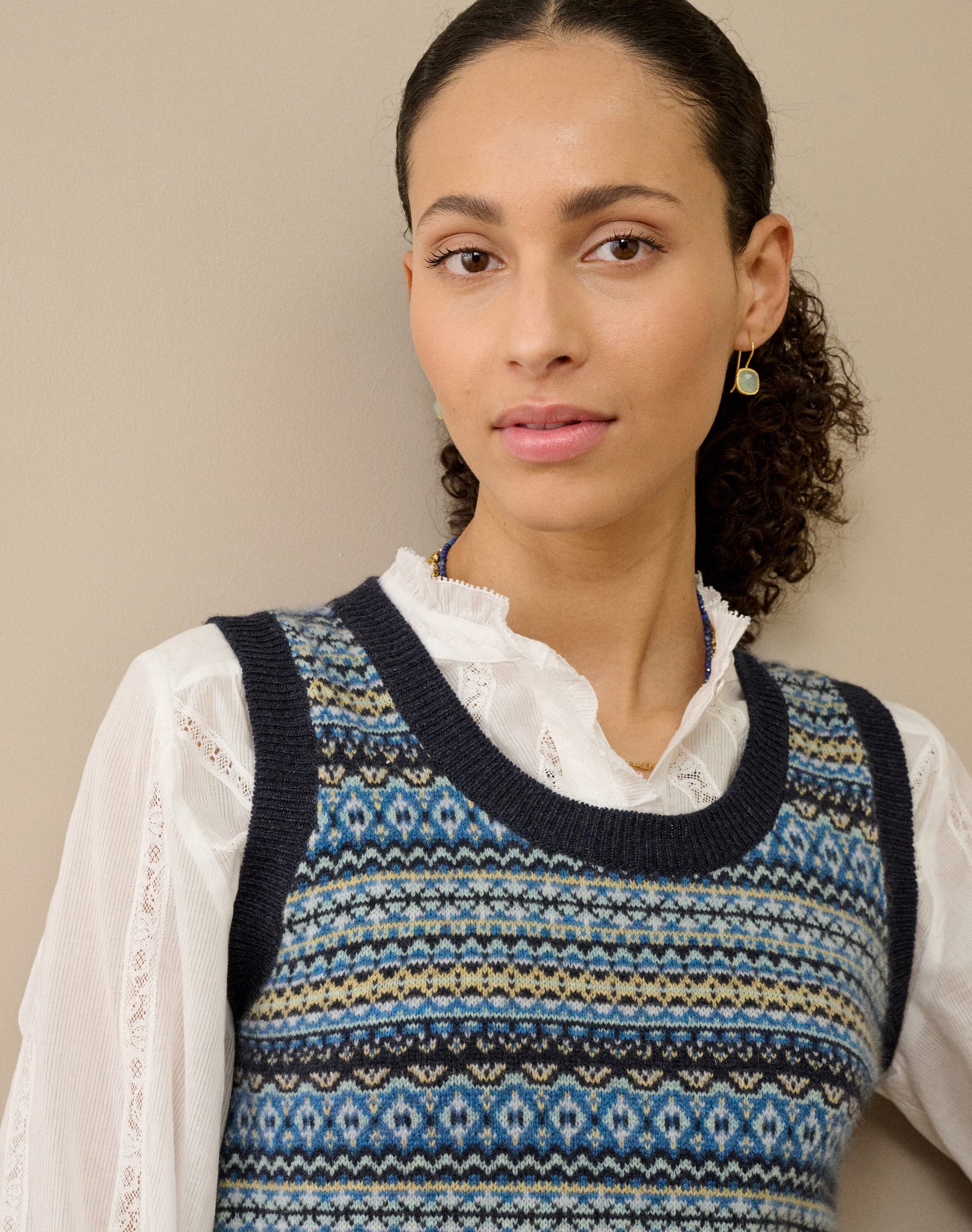 Cashmere Fair Isle Tank