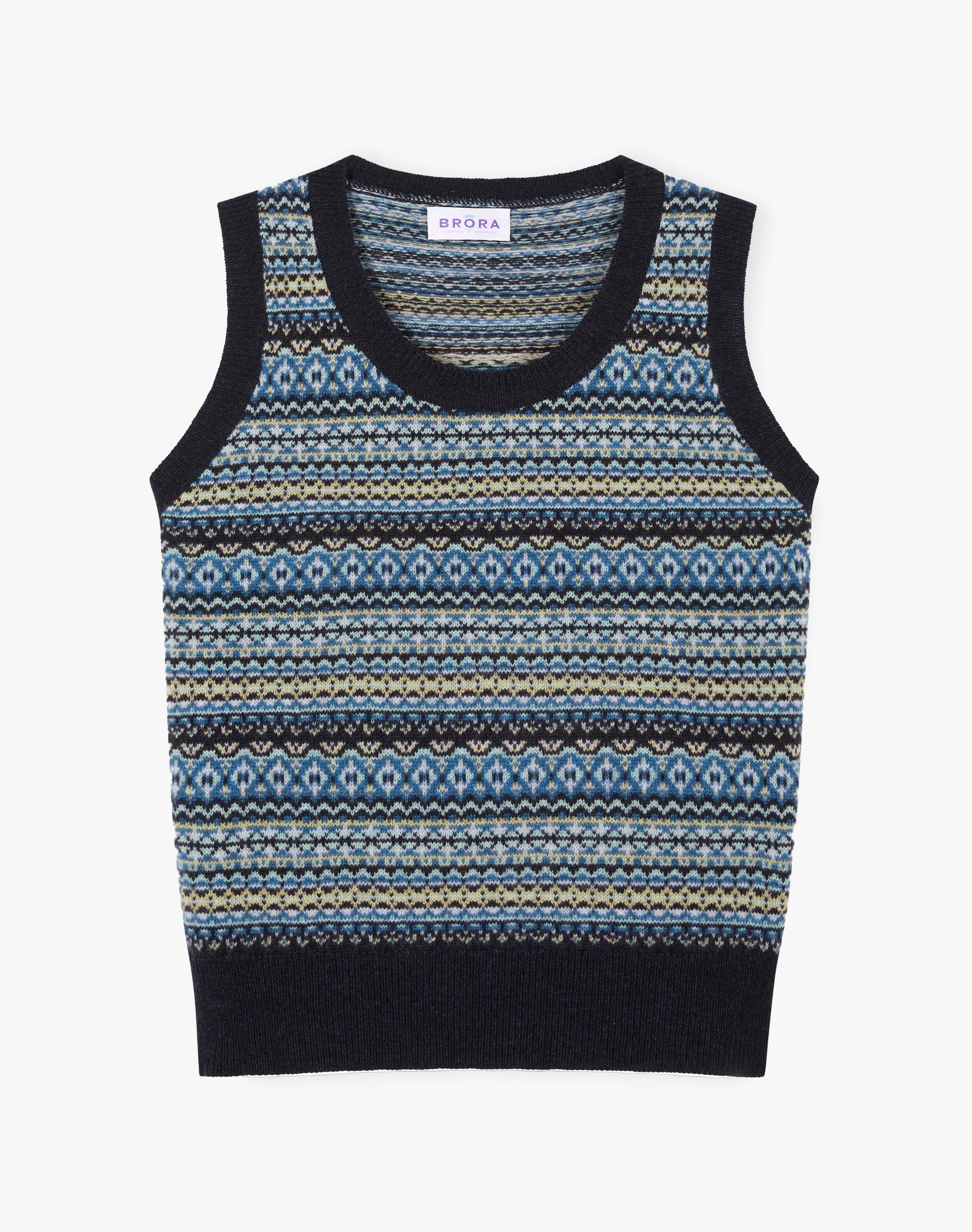 Cashmere Fair Isle Tank