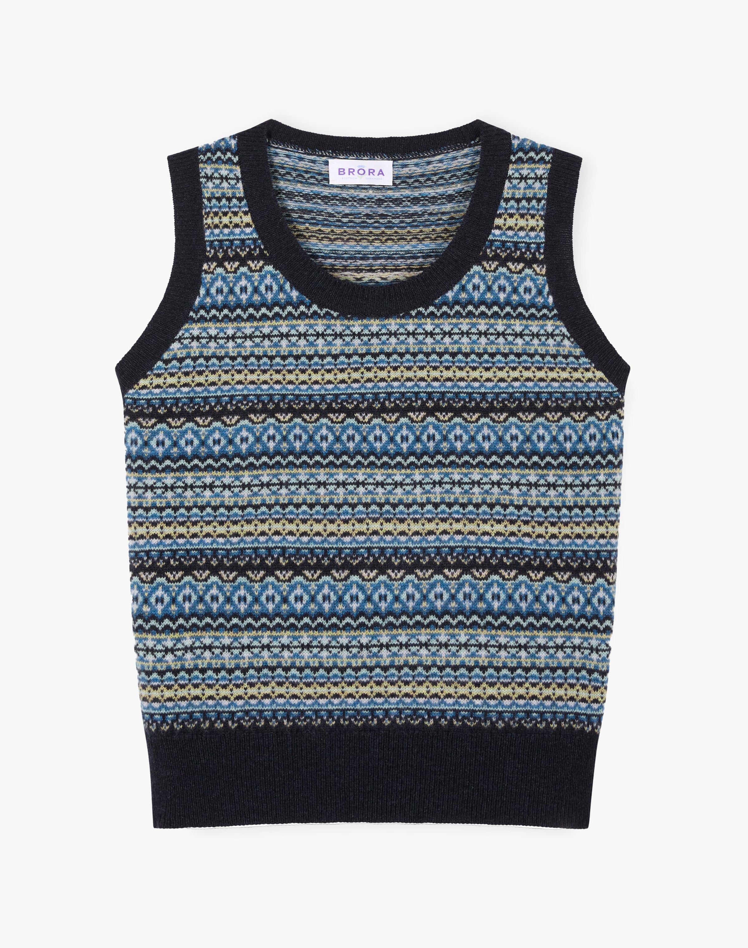 Cashmere Fair Isle Tank
