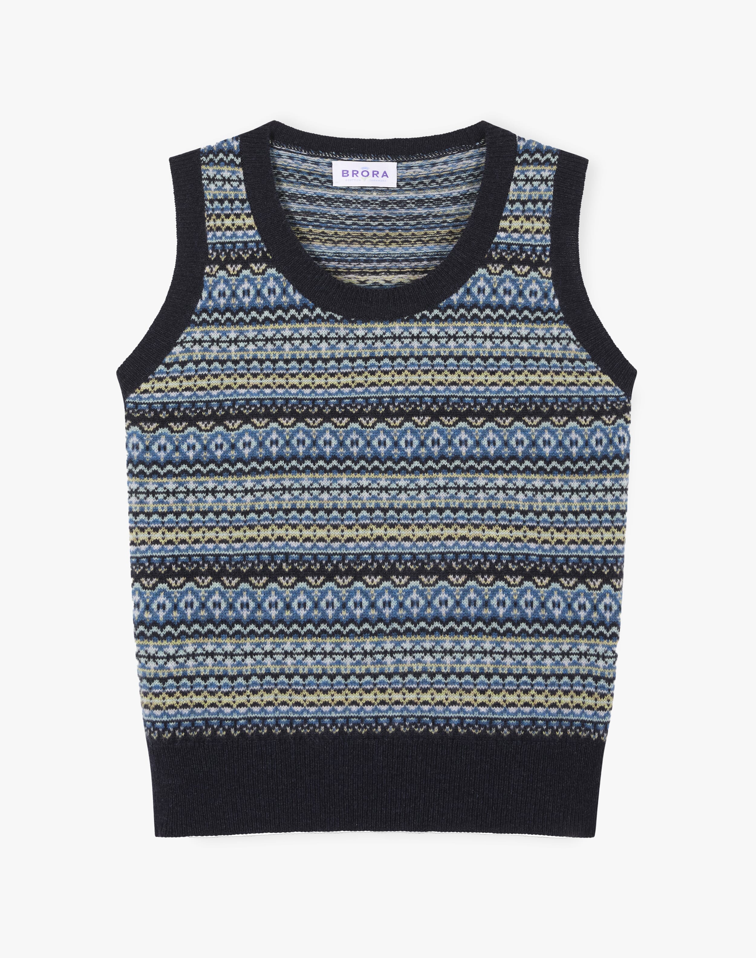 Cashmere Fair Isle Tank